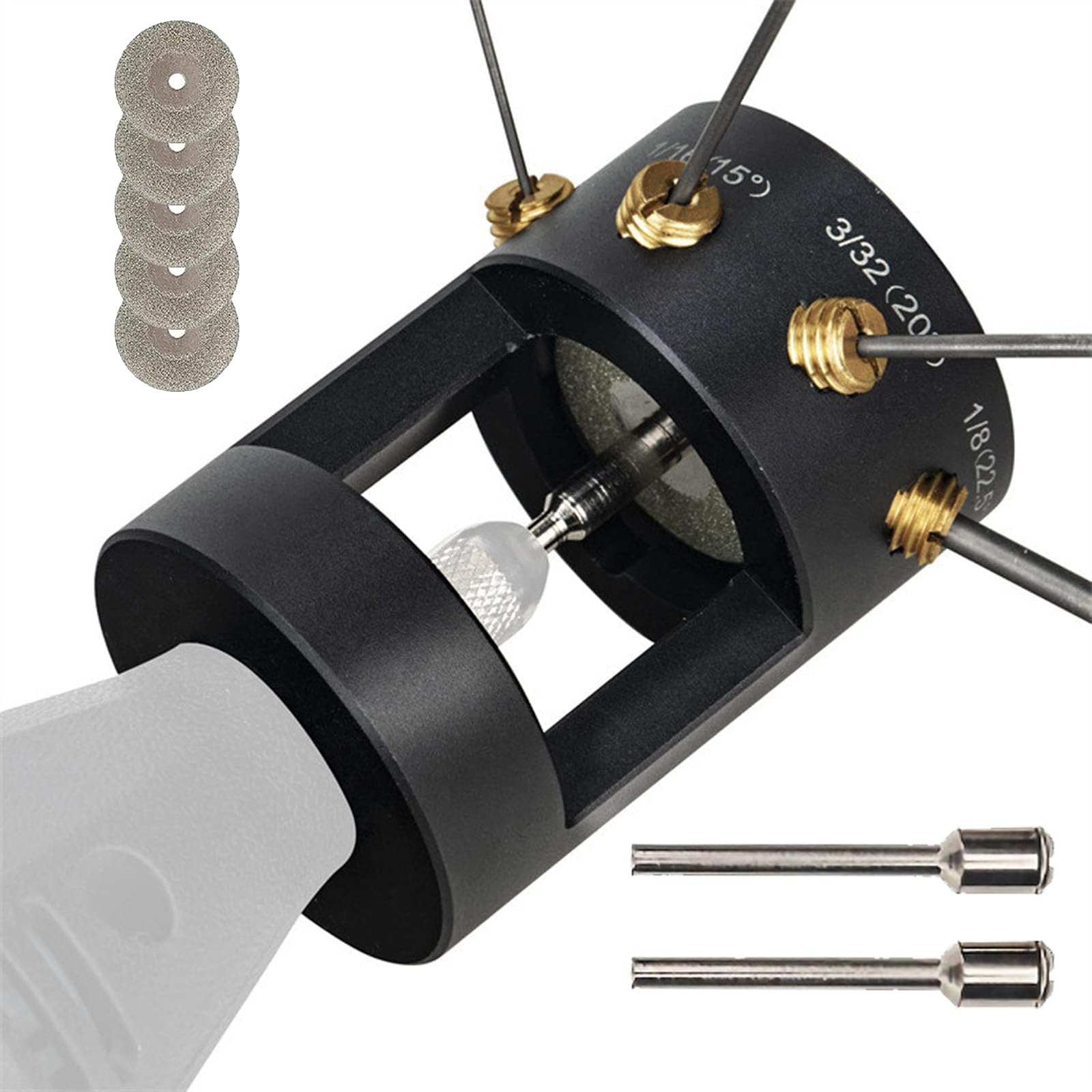 Broyeur d'électrode de soudage TIG avec 5 disques de broyage et 2 bielles pour atelier