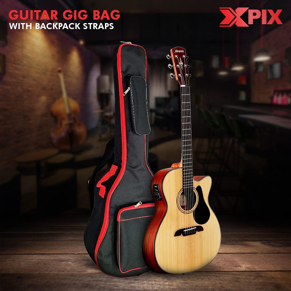 XPIX Electric Guitar Case Perfect for Nearly Any Electric Guitar and Ideal for Size and Comfort