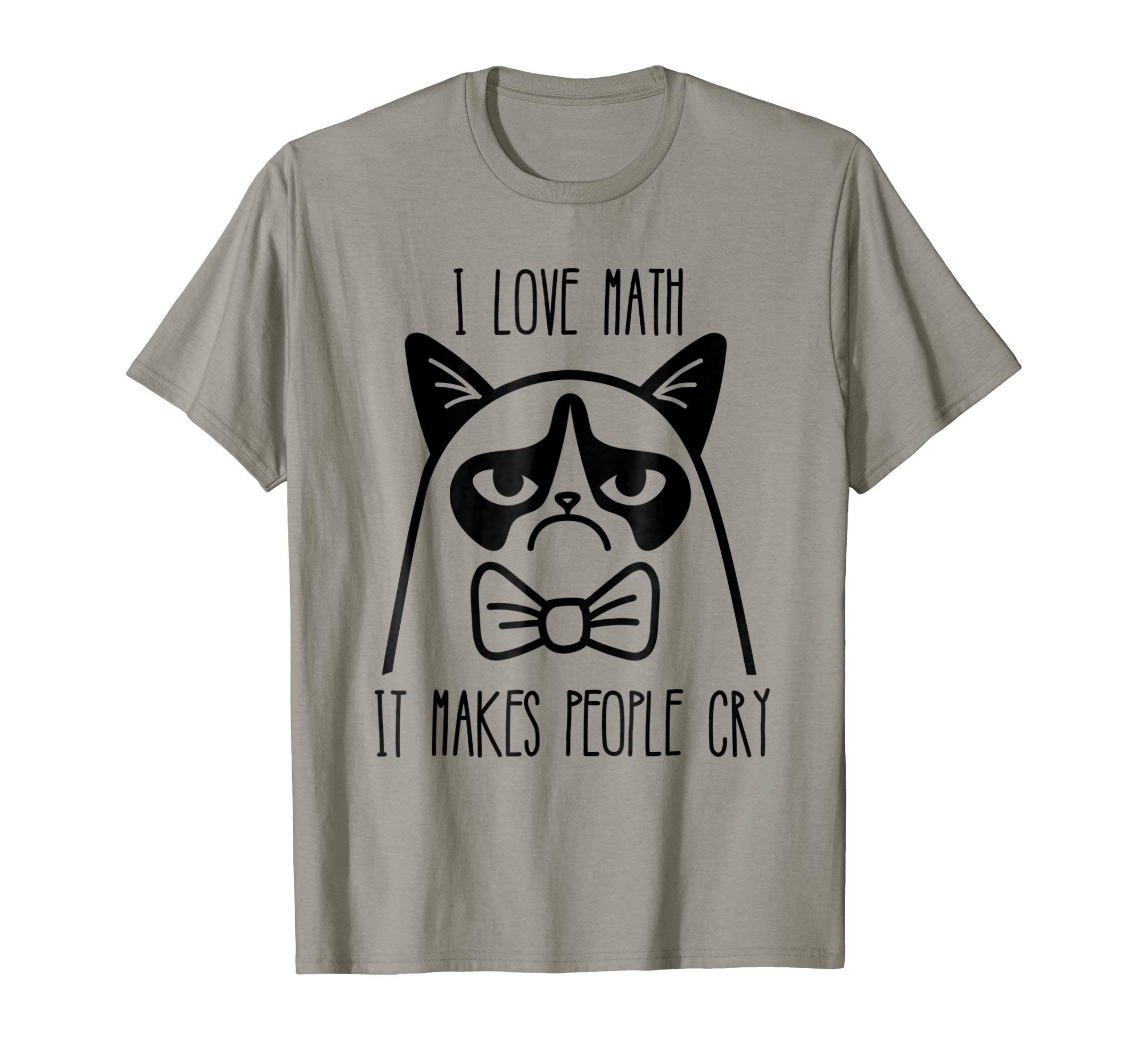 CaterpillarFunny Cat Shirt - I Love Math It Makes People Cry