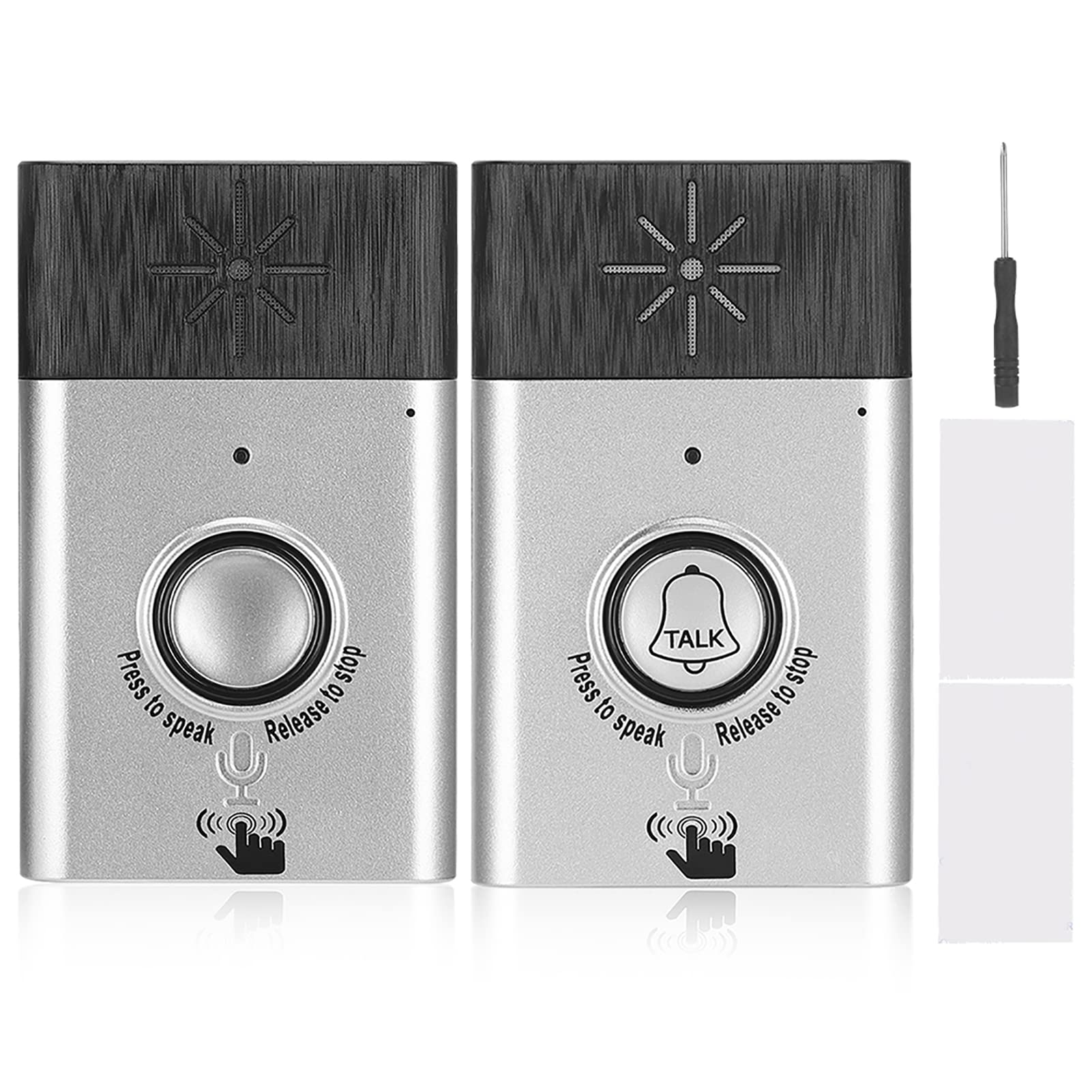 Citofono Senza Fili Bidirezionale, Portatile Citofono Bidirezionale Talk Cellulare di Sicurezza Domestica per Interno/esterno