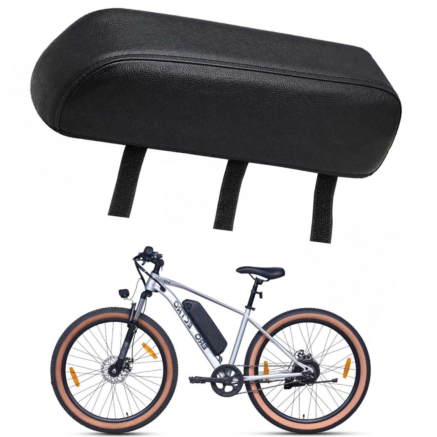 Electric Bicycle Battery Sleeve Cover Compatible with Hero Lectro | Velcro Closure - Black | Waterproof, Dustproof & Scratch-Resistant E-Bike Battery Protection Cover-image-11