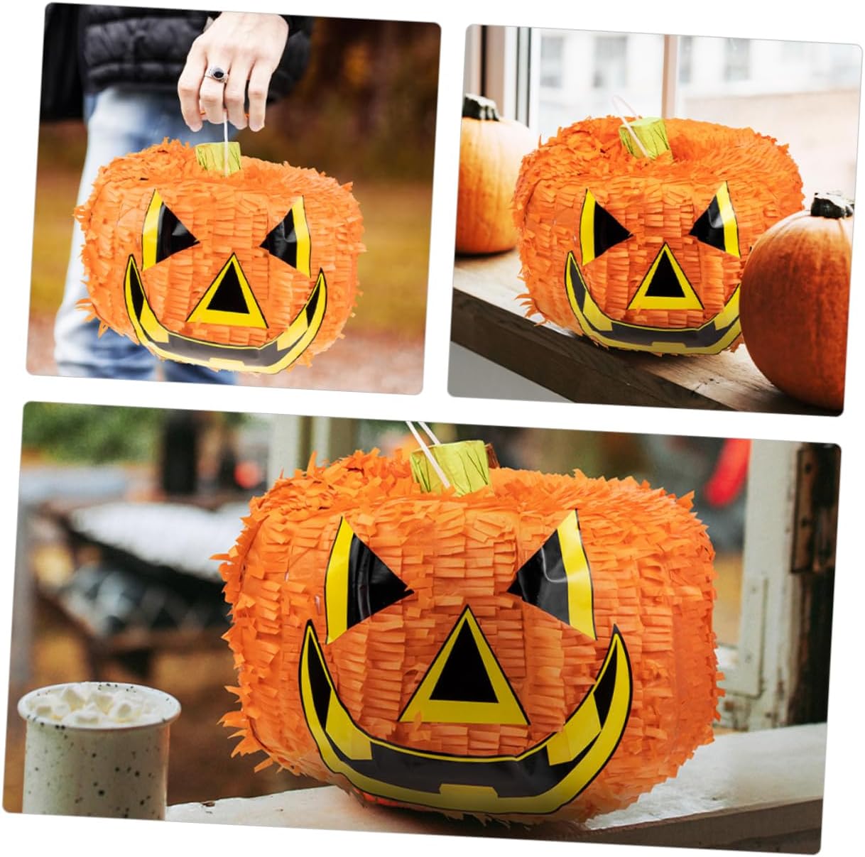 TOYANDONA 1set Halloween Pumpkin Stick Novelty Party Decoration for Candy-filled Fun for Birthday Celebrations Compact for Easy Setup