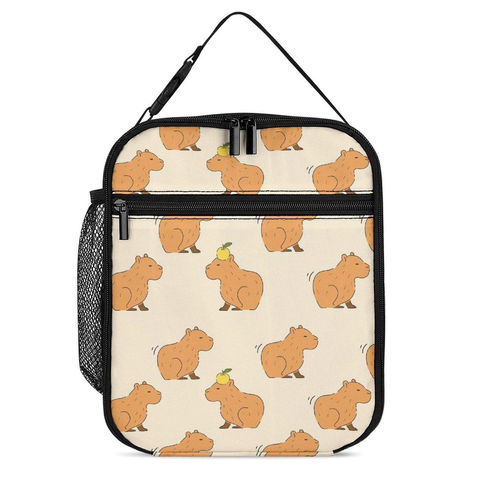 Amazon.com: Homieblanket Capybara Lunch Bag Insulated Reusable for