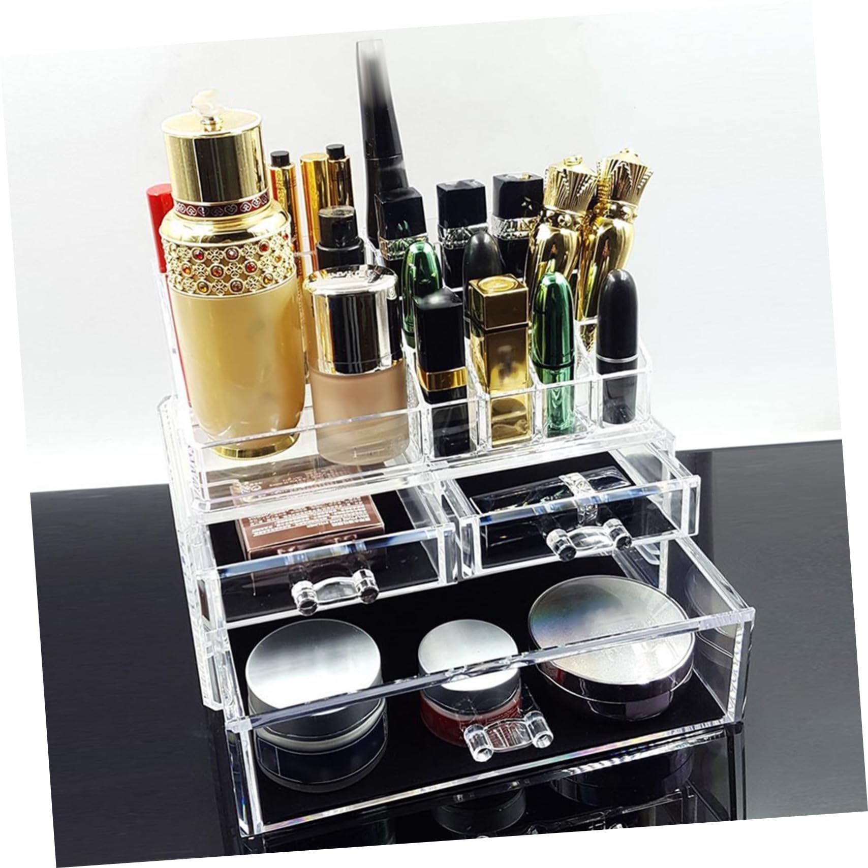 Scatola Trucchi con Cassetti in Acrilico, Organizer Cosmetici