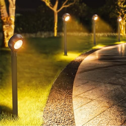 Miniatura 6 de Luces solares para camino, luces solares LED de jardín de 300 lm, opciones LED blancas brillantes y cálidas, luces solares en forma de L, luces