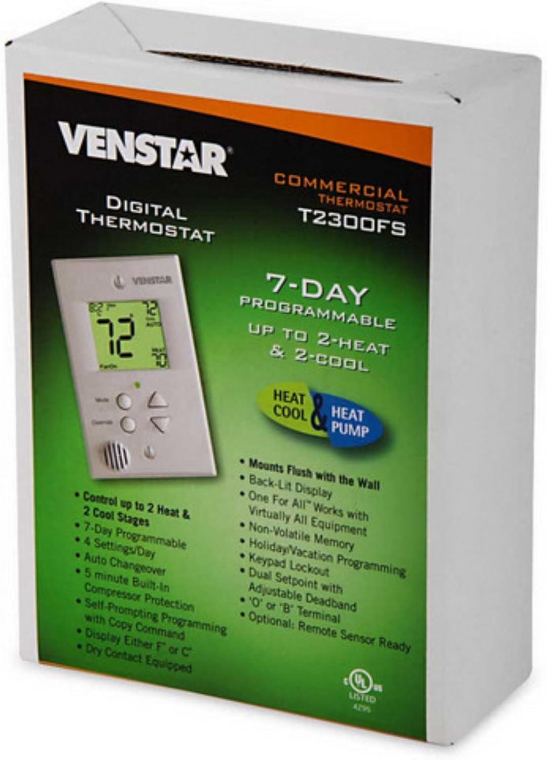 Venstar T2300FS Commercial Flatstat Thermostat