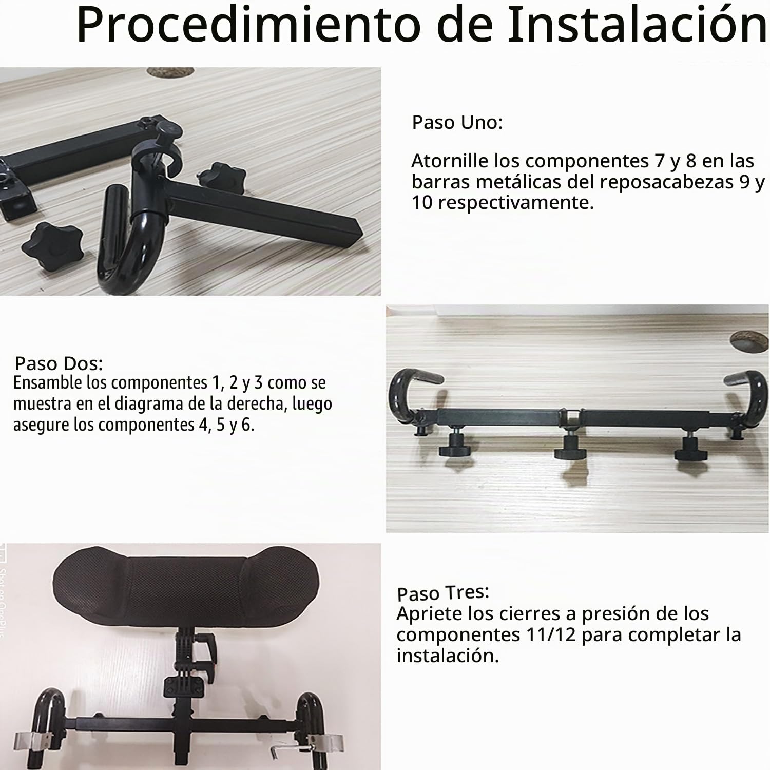 Reposacabezas Silla de Ruedas,Reposacabezas Ajustable,para Sillas de Ruedas Eléctricas/Manuales