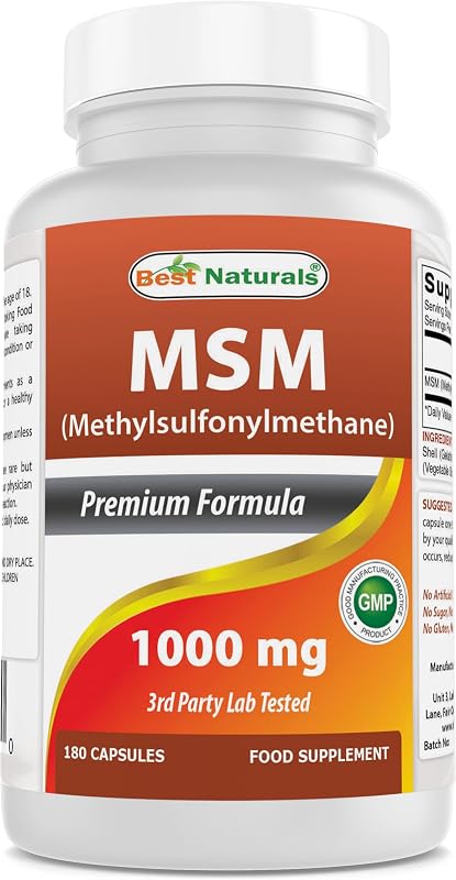 Best Naturals MSM 1000 mg 180 Capsules