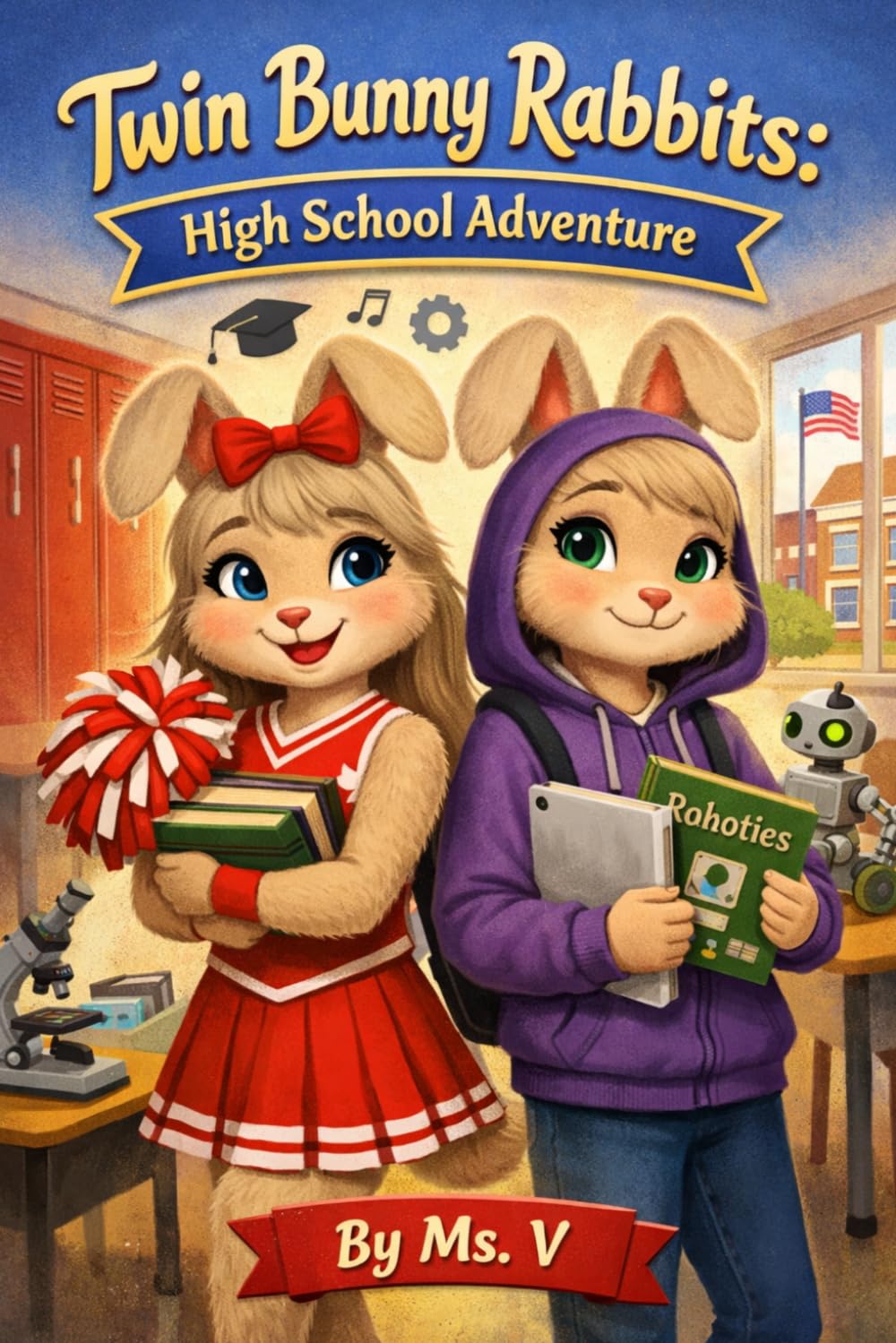 Twin Bunny Rabbits: High School Adventures