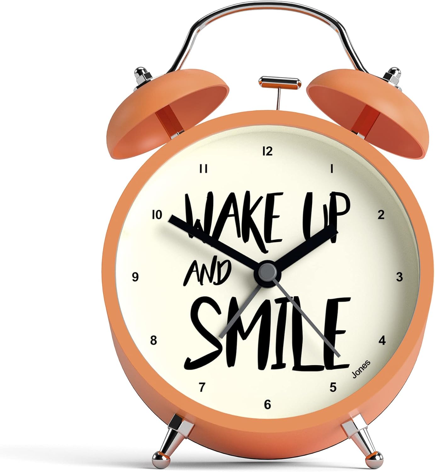 Jones Clocks® Ringer Alarm Clock Analogue Clock Twin Bell 'Wake