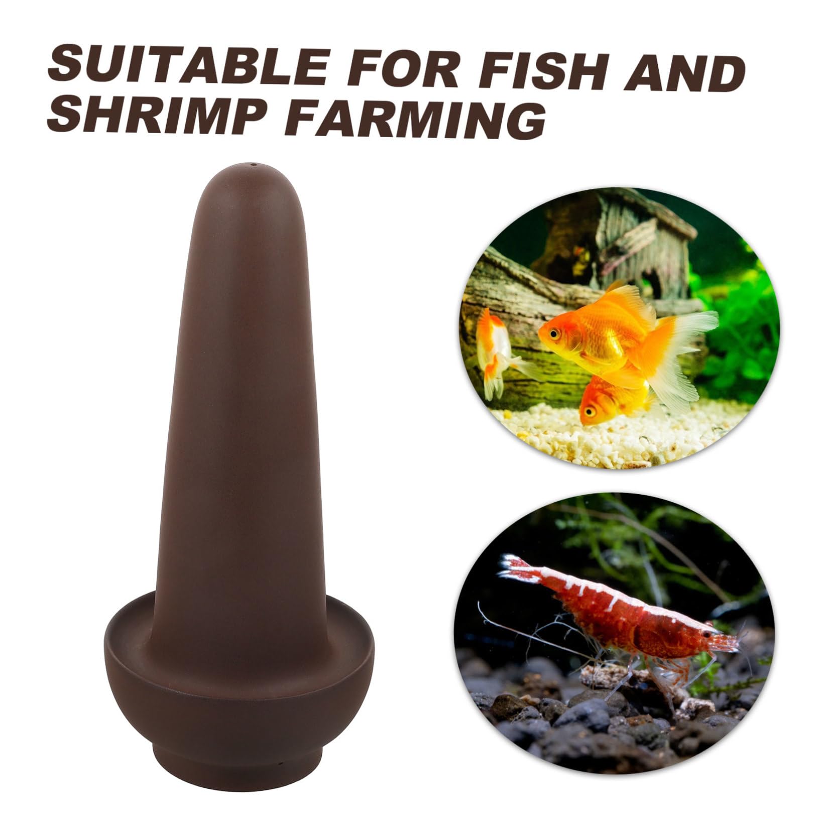 Fischlaichkegel Brutkasten aus Rotem Steinzeug Braun für Aquarium