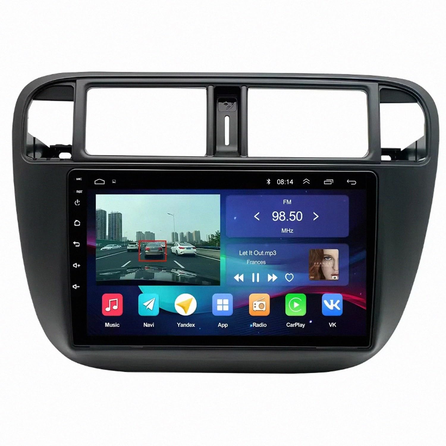 Radio coche 2 DIN evita multas usando Carplay inalámbrico y Bluetooth manos libres 8
