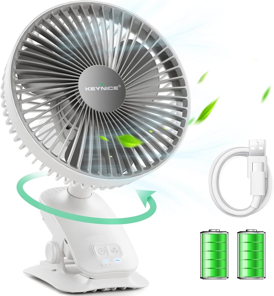 Keynice USB扇風機 自動首振り 多肉植物 4セット Amazon | Keynice USB