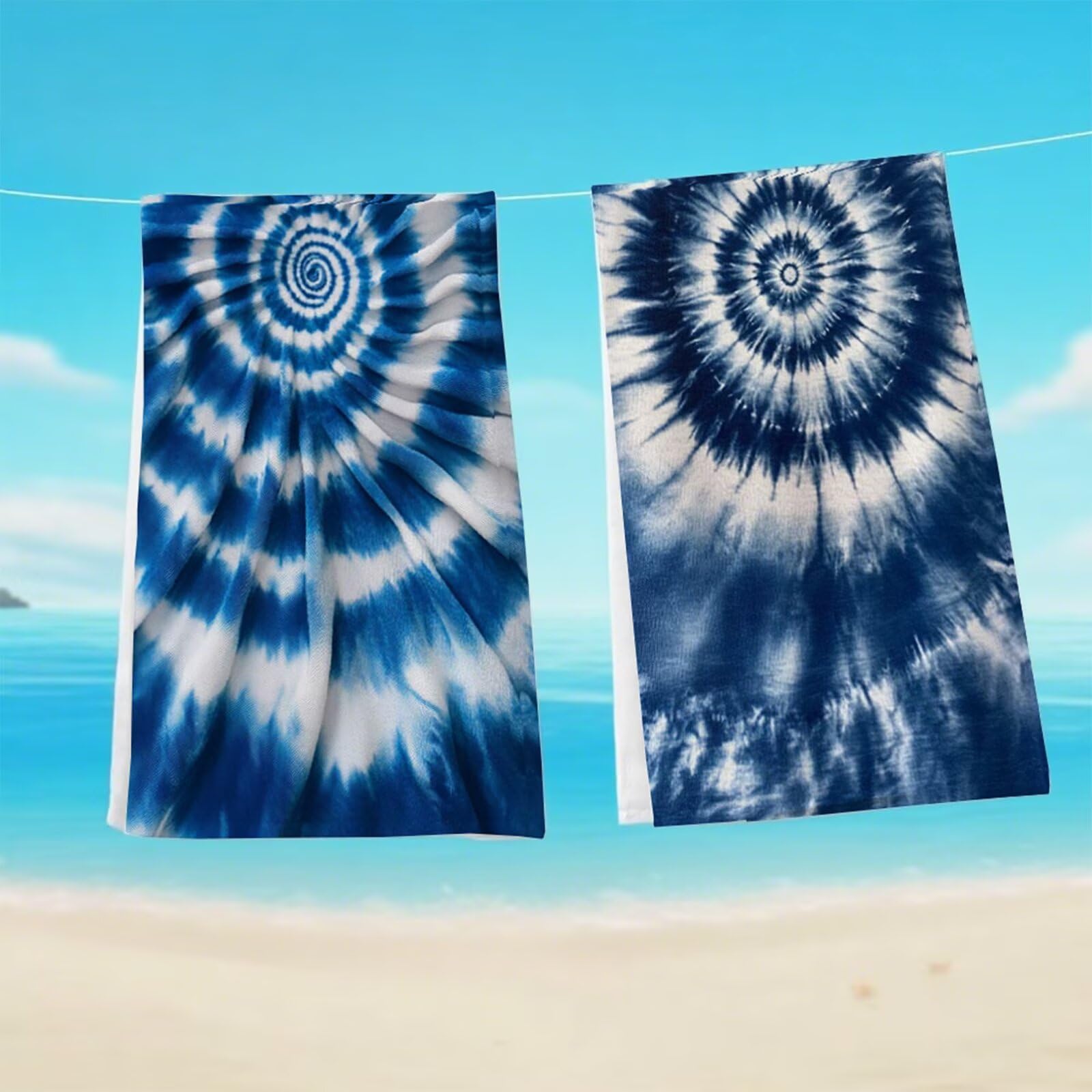 Ręcznik plażowy XXL 90 x 180 cm, ręcznik z mikrofibry Ręczniki kąpielowe odporne na piasek Lekki i szybkoschnący chłonny miękki dywanik plażowy, z torbą do uprawiania sportu, podróży, sauny (wirujący