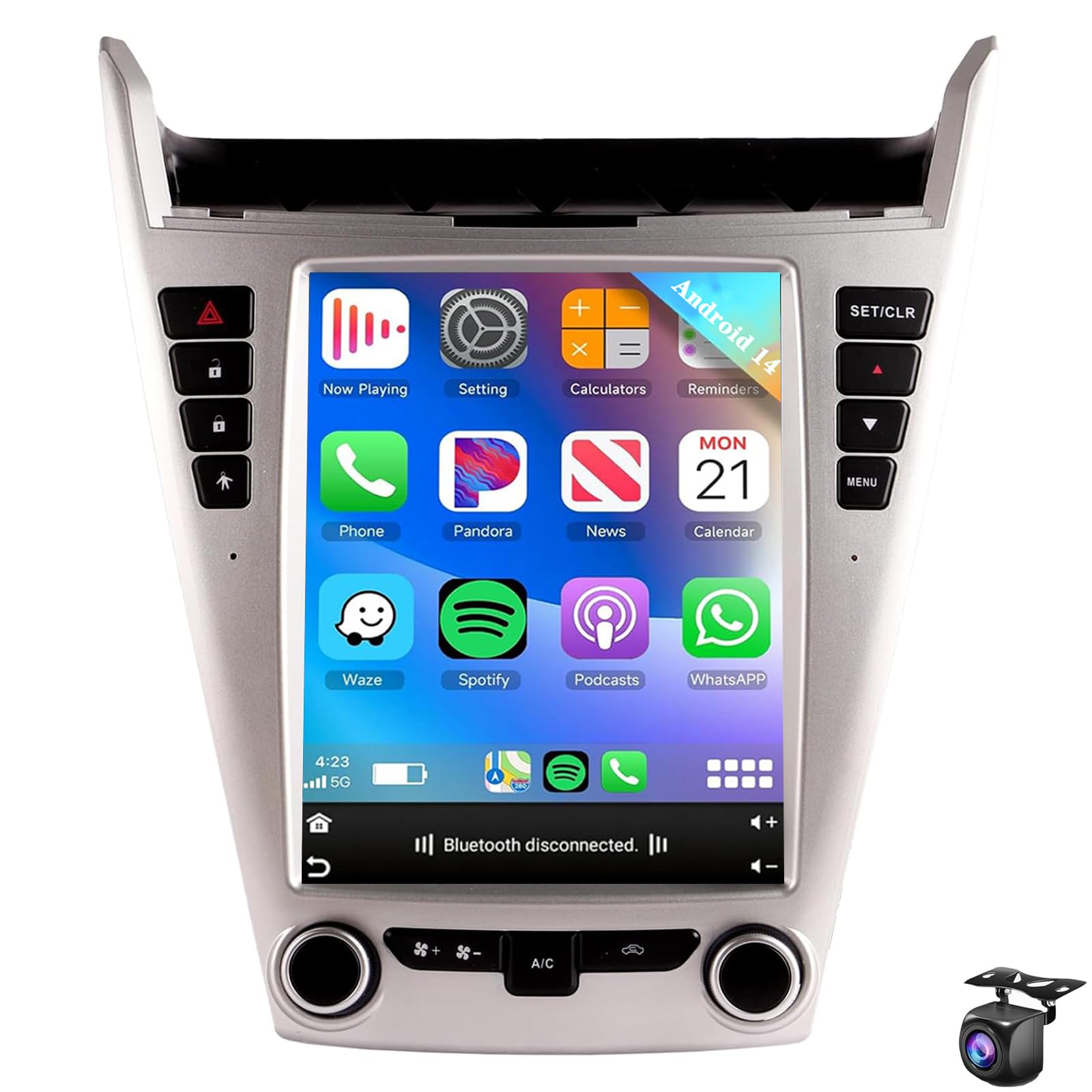 Radio samochodowe do Ch-evrolet Ch-evy Equinox Explorer 2010-2017 CarPlay Android Auto Stereo Nawigacja GPS Tesla Style z DSP w desce rozdzielczej Odtwarzacz multimedialny Audio K(Color:8 CORE 8+128G)