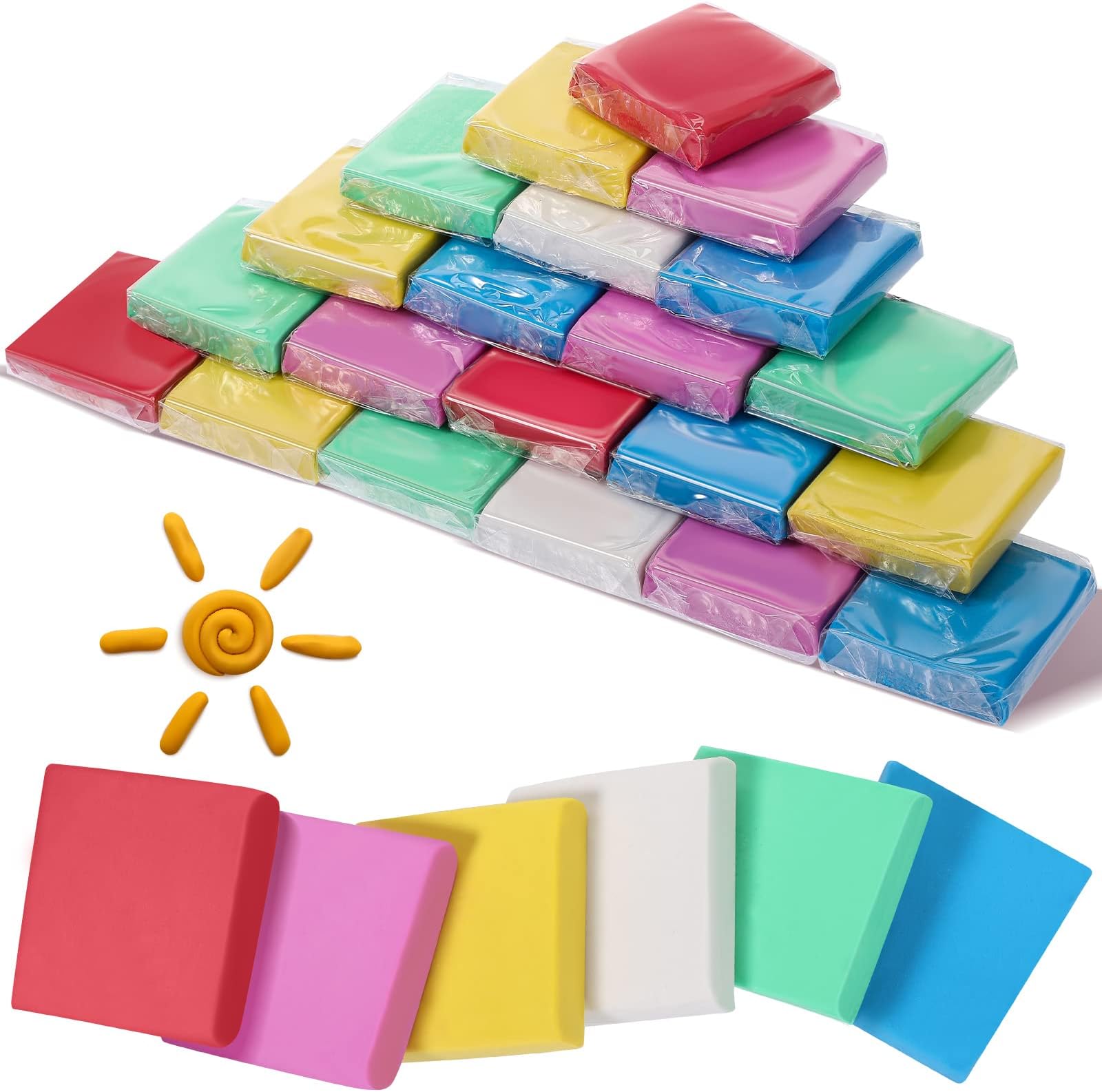 48 Pack Kneaded Erasers, Colored Kneaded Rubber Eraser