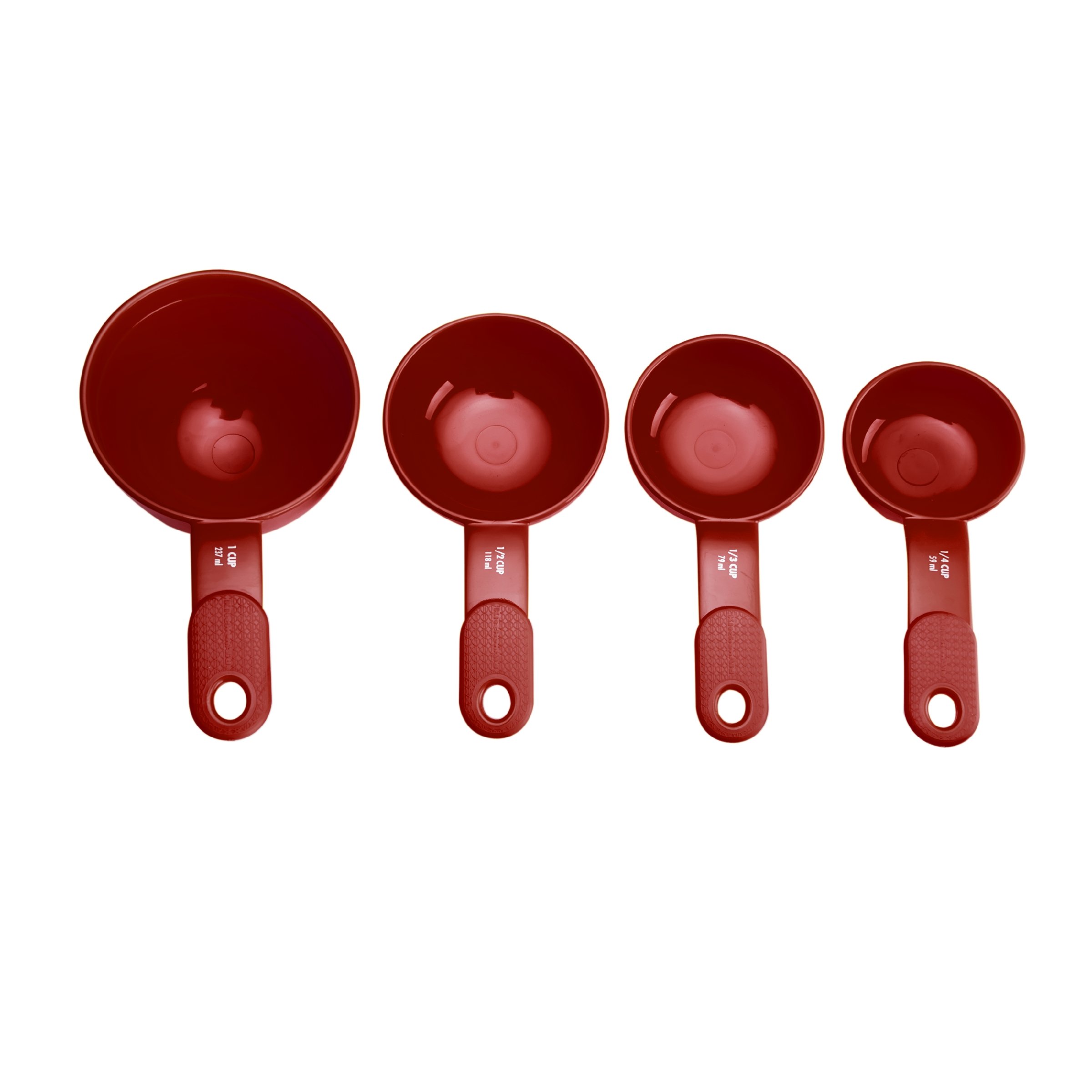 Aid Set of 4 Measuring Cups, Empire Red