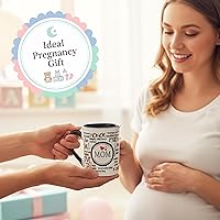 Vista 7 de Taza de café para mamá, de cerámica, de 16 onzas, para embarazo, para las nuevas mamás, taza grande para Navidad, regalos de cumpleaños, regalos