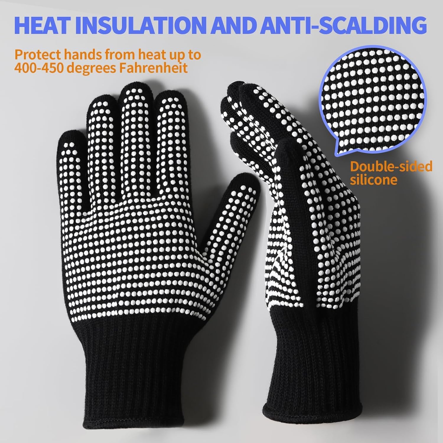 Proberos® 4 Pcs Riding Work Gloves, Breathable Nylon Anti-Slip Palm