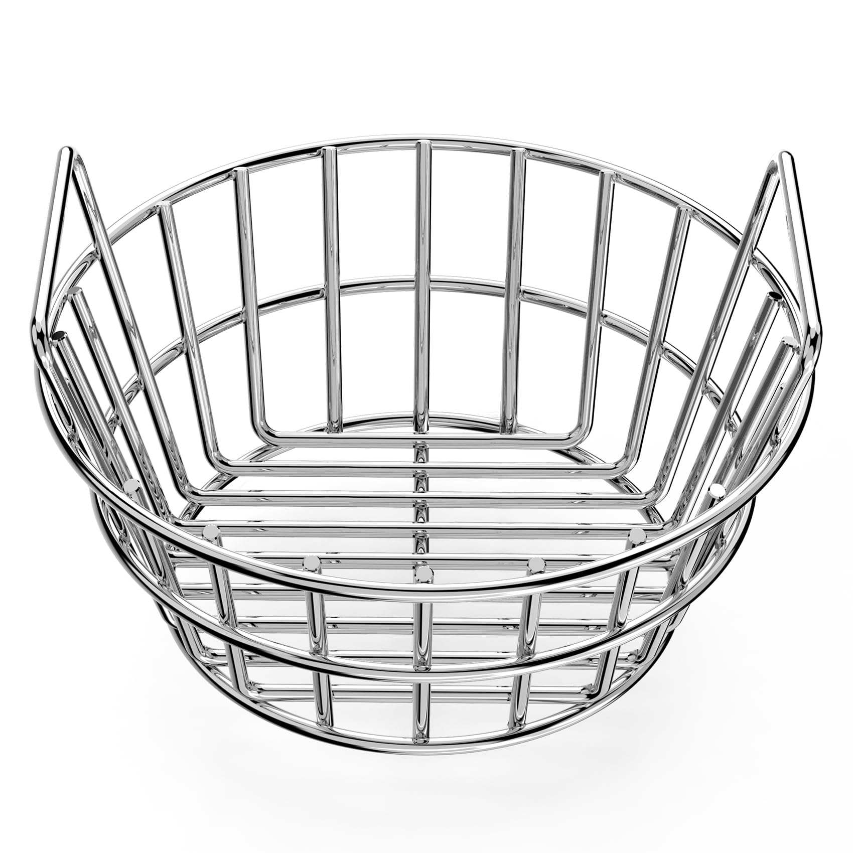 onlyfire Charcoal Ash Basket Fits Small Big Green Egg, Stainless Steel Charcoal Holder with Handles, Grilling Accessories for Better Airflow