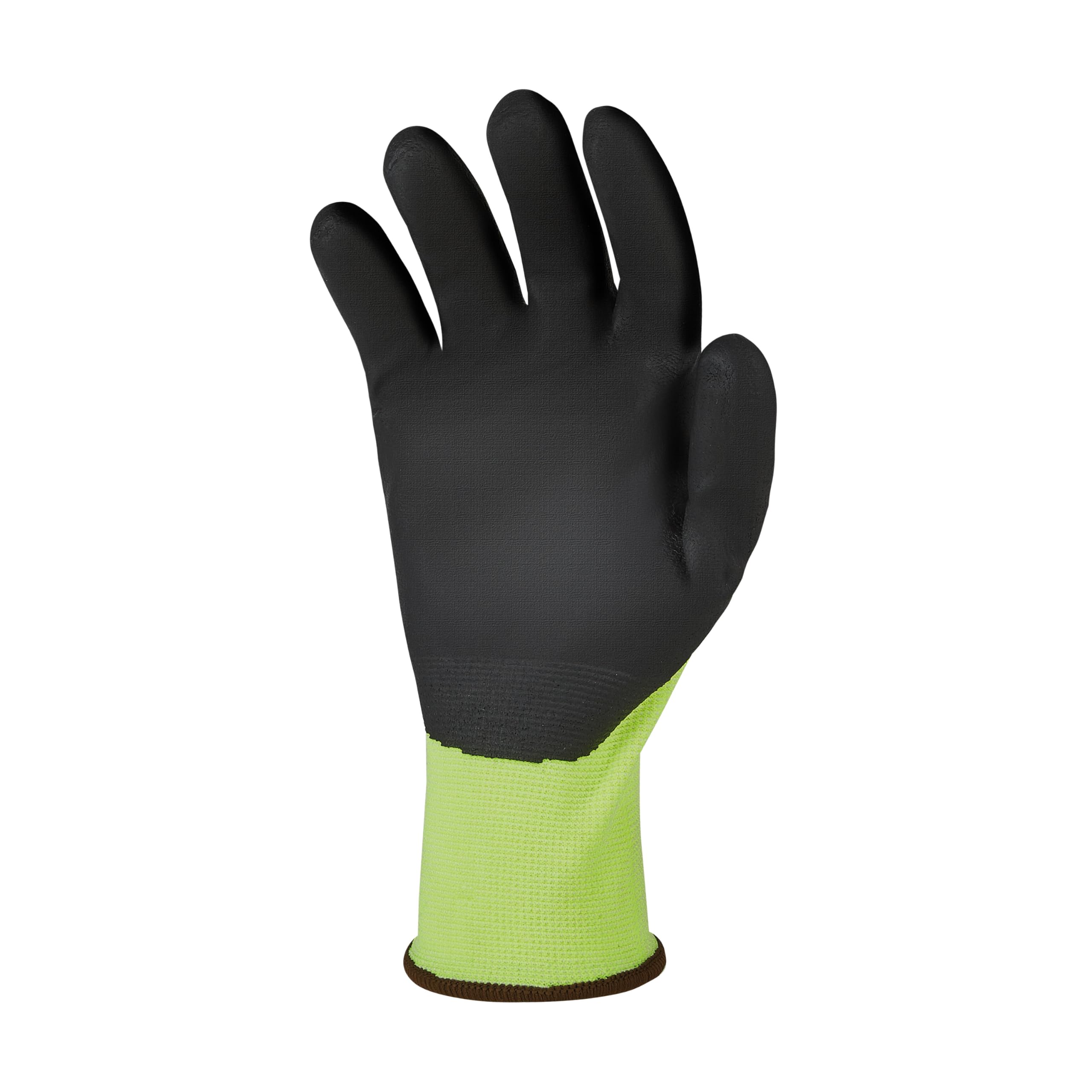 U Power Flex Guantes de trabajo de seguridad Nylon elástico Spandex Recubrimiento de soporte Nano espuma de nitrilo Pantalla táctil Protección térmica contra riesgos mecánicos Verde 9/L 12 piezas