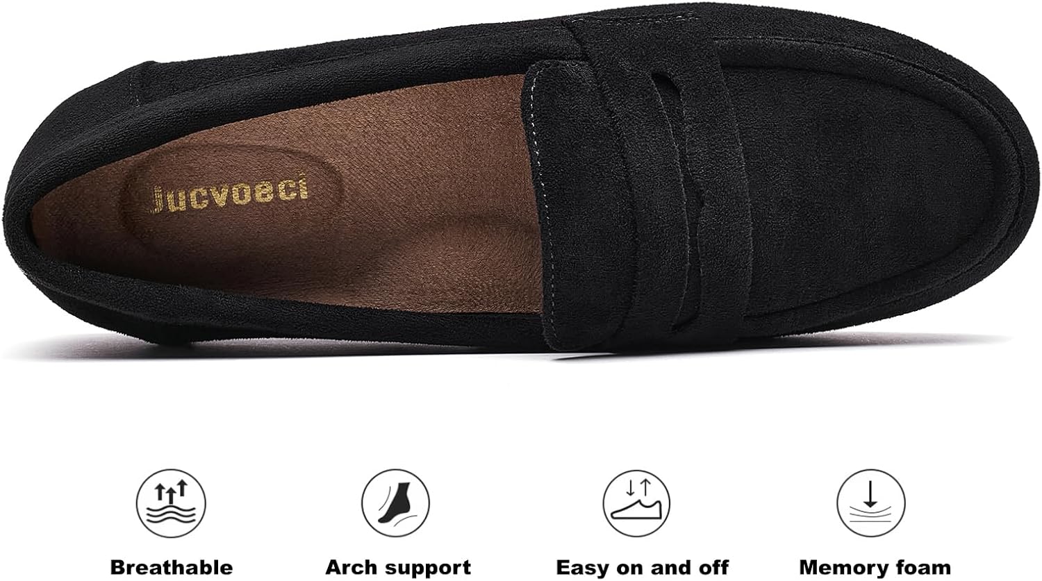 Jucvoeci Loafers for Women Comfortable Business Casual Shoes Womens Dressy Slip On Office Work Flats Shoes - Image 4