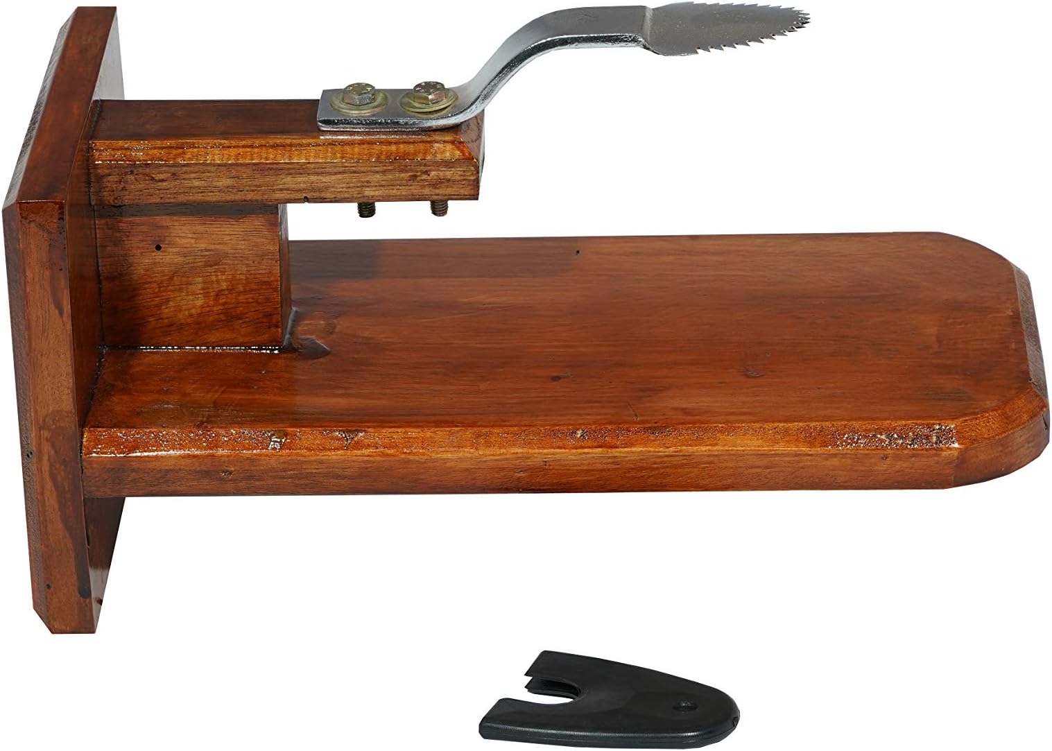 PEDPIX Premium Teak Wood Coconut Scraper | Polished Tabletop Grater for Kitchen | Compact & Stylish Design