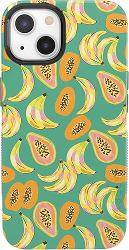 Vista 330 de Casely Funda para iPhone 13 Compatible con MagSafe Color Splash de medianoche Funda retro abstracta Color de medianoche Splash Abstracto