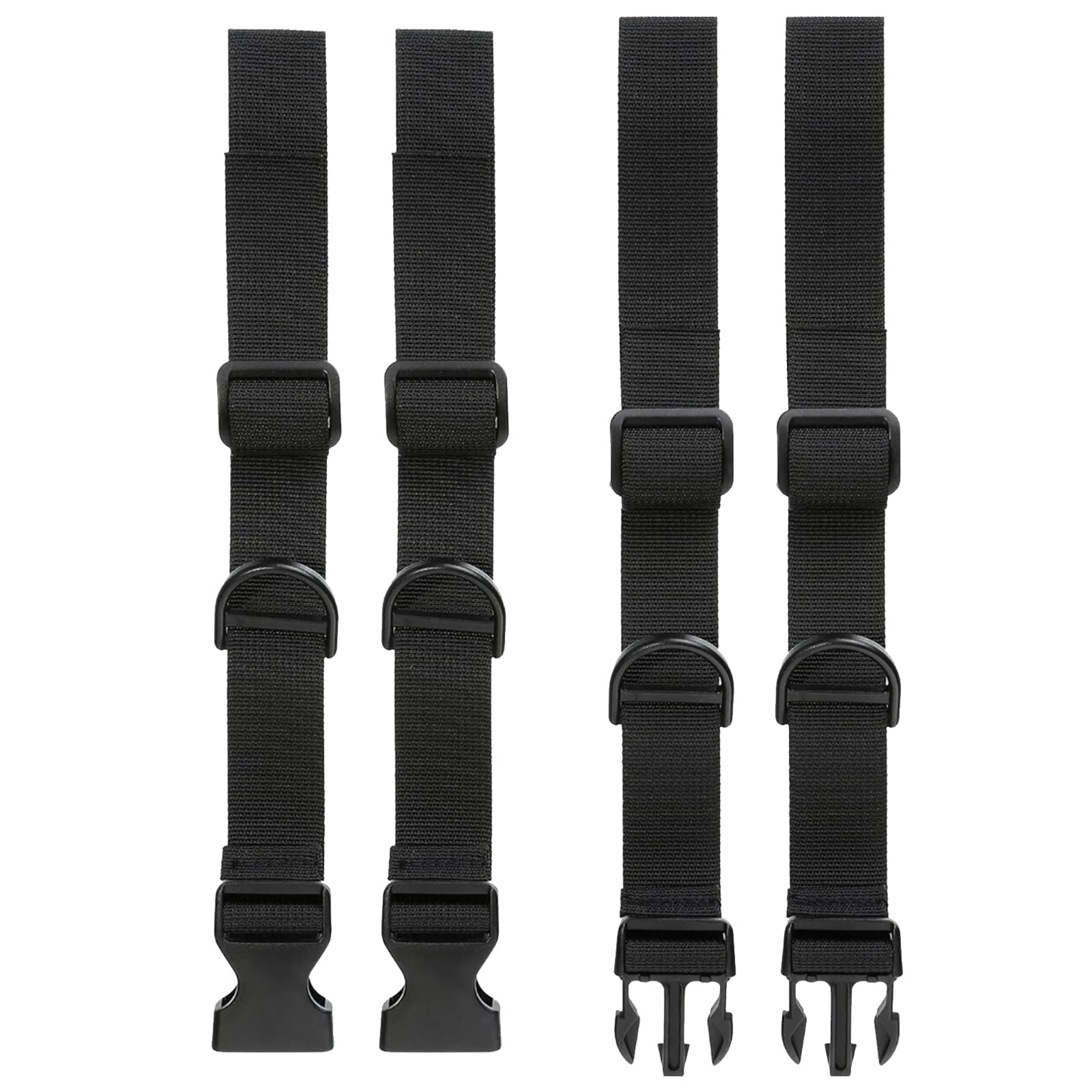 TreeTribe 2 Pair Adjustable Backpack Chest Strap,Heavy Duty Adjustable Backpack Sternum Strap Chest Belt with Quick Release Buckle and Jogging for Hiking Travel (Black)