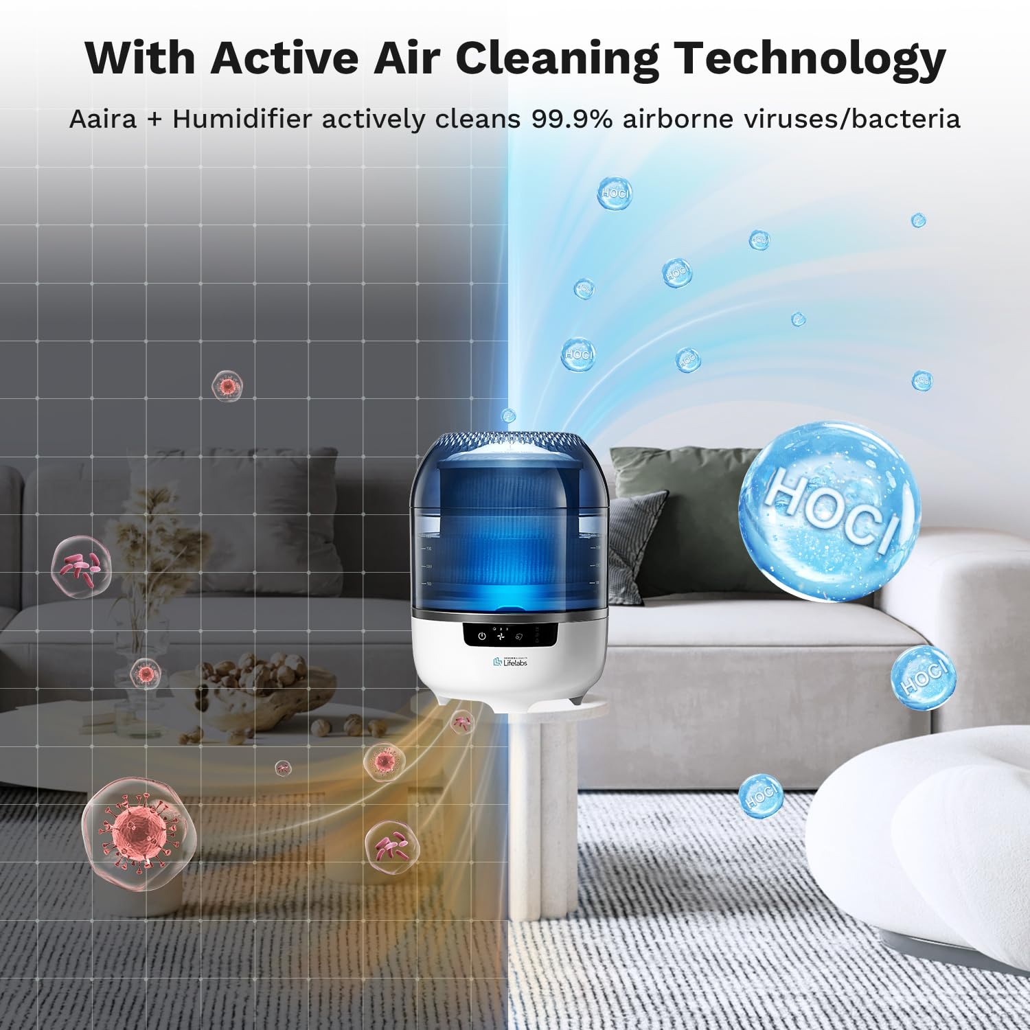 Amazon.com: Air Purifier for Bedroom, Air Purifier and Humidifier