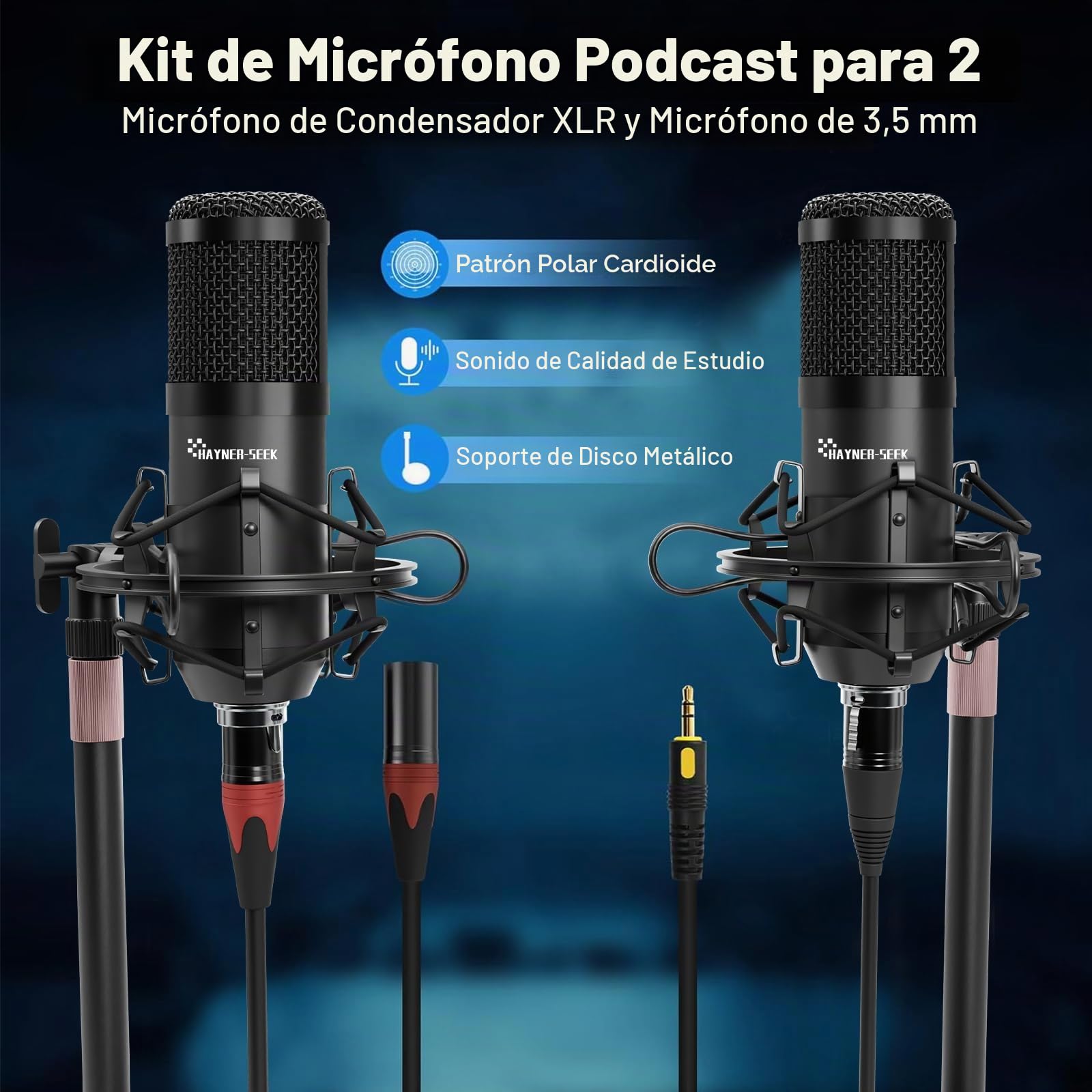 Paquete de equipos de podcast - MHS124 - Interfaz de audio MIDI - 5 canales - USB - Minimalista - Kit de podcast todo en uno para transmisión en vivo