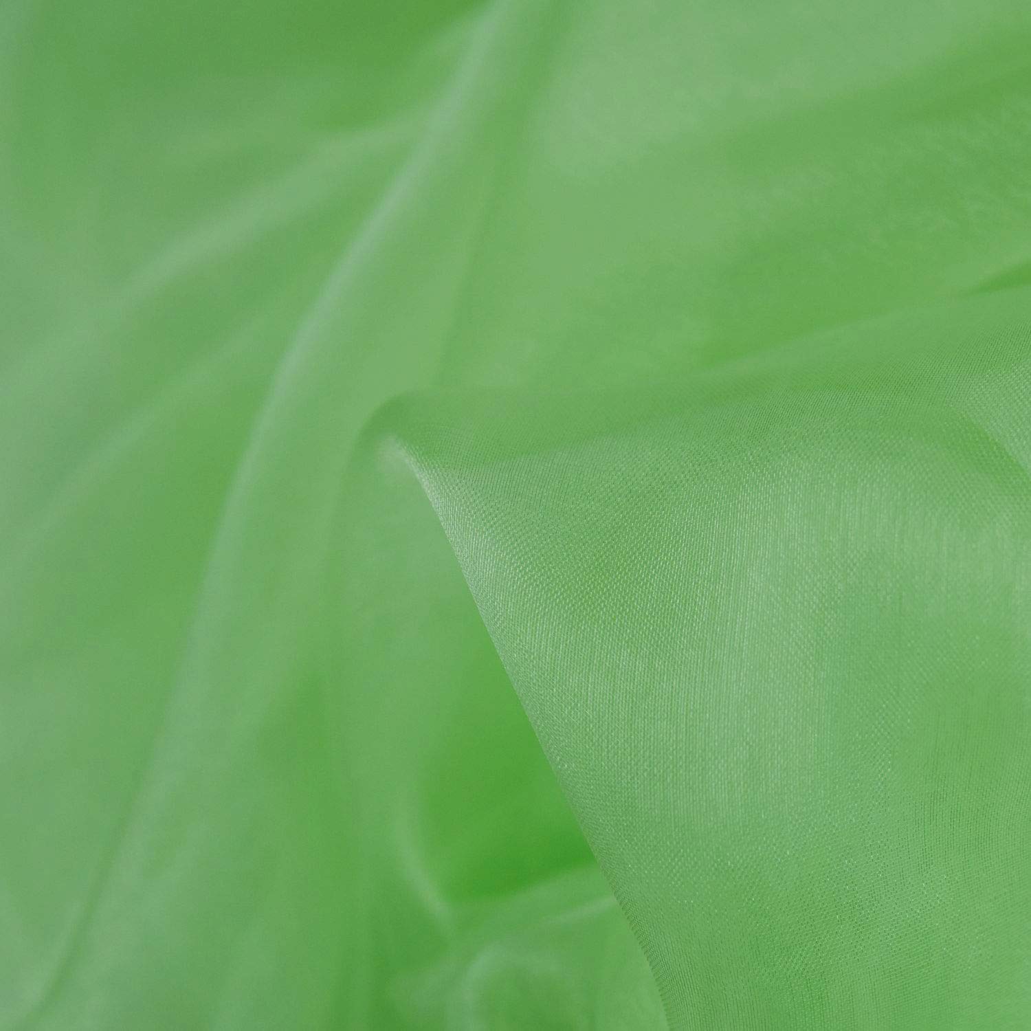 Sheer Organza Fabric 60 Inch 150cm Wide Decoration Dress Voile by The Meter (Mint)