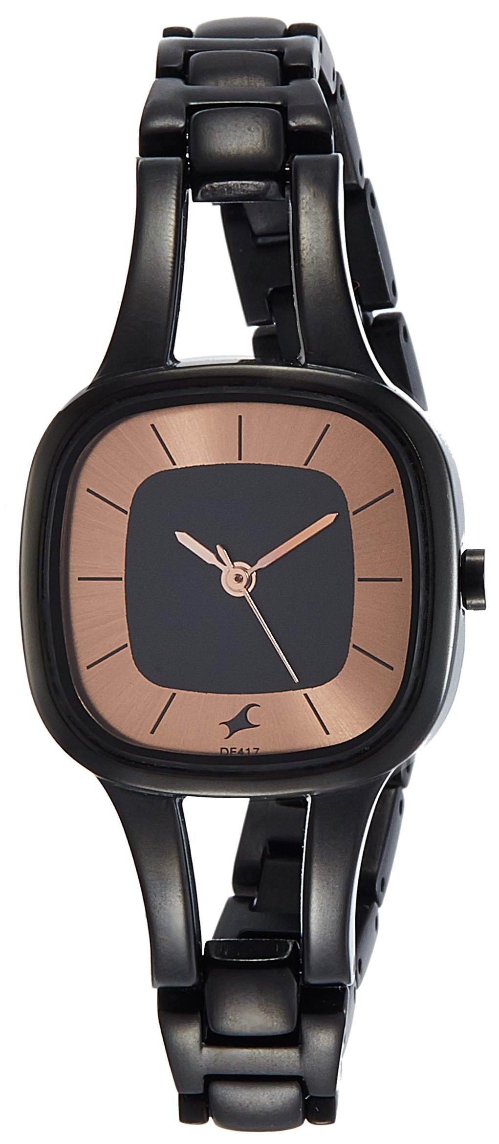 Fastrack Women Brass Analog Black Dial Watch-Nl6147Nm01/Np6147Nm01, Band Color-Black (B07318QDCQ) Amazon Price History, Amazon Price Tracker