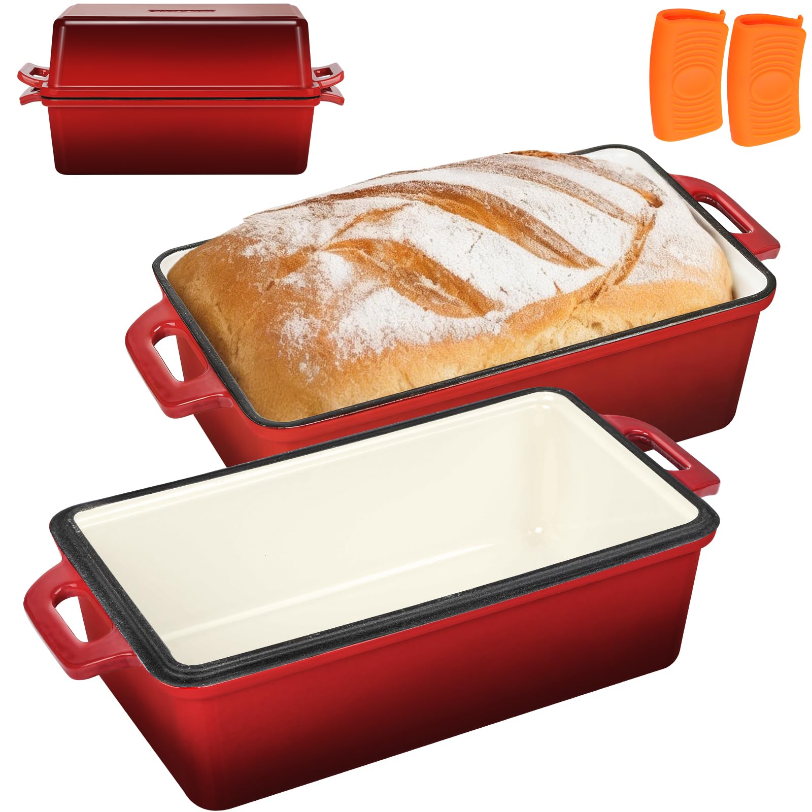 Wildone Enameled Cast Iron Bread Loaf Pan