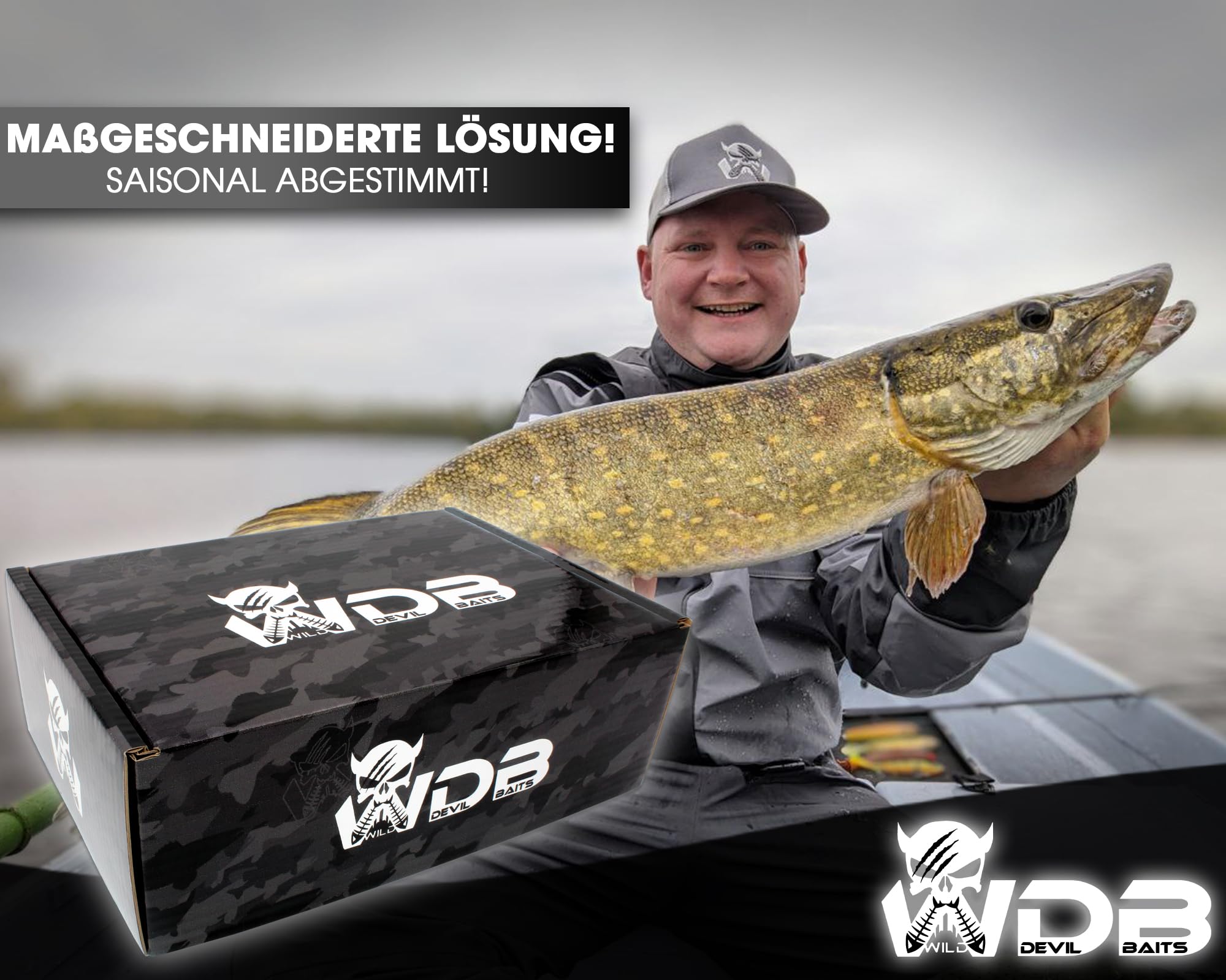 Wild Devil Baits Pro Petri Box Monatsbox Raubfischbox Angelbox Promo Box Geschenk Angelzubehör (Juni)