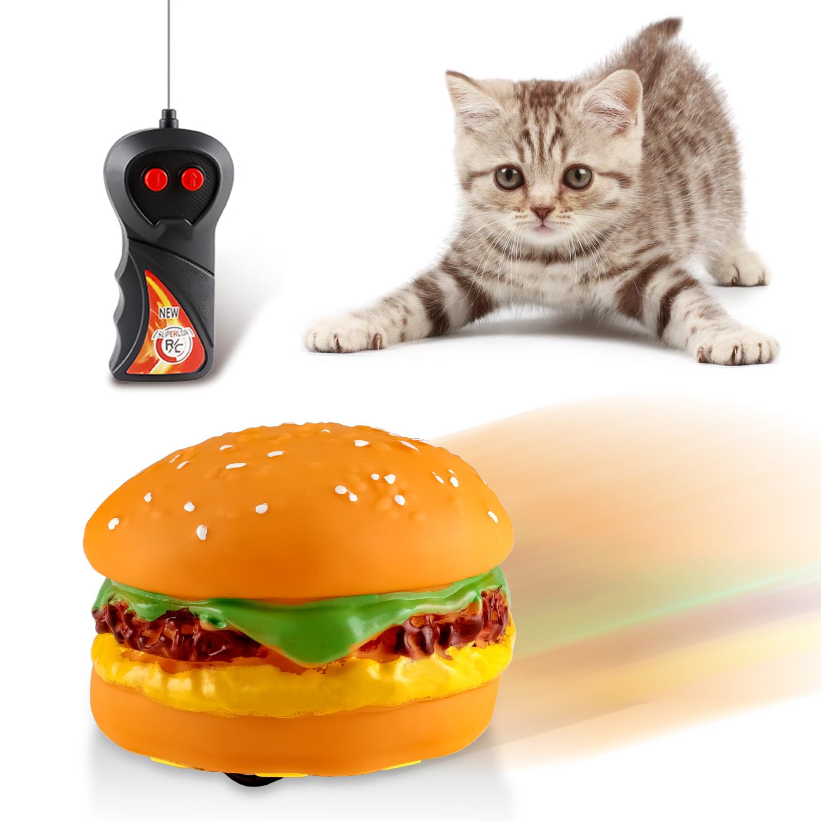 Amazon.com: Ufurty Remote Control Hamburger Car, Animal Prank Toys
