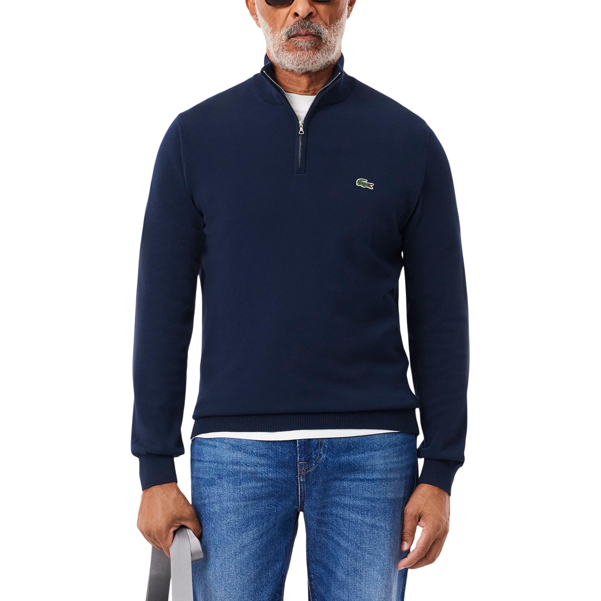 Men's Cotton Quarter Zip Sweater