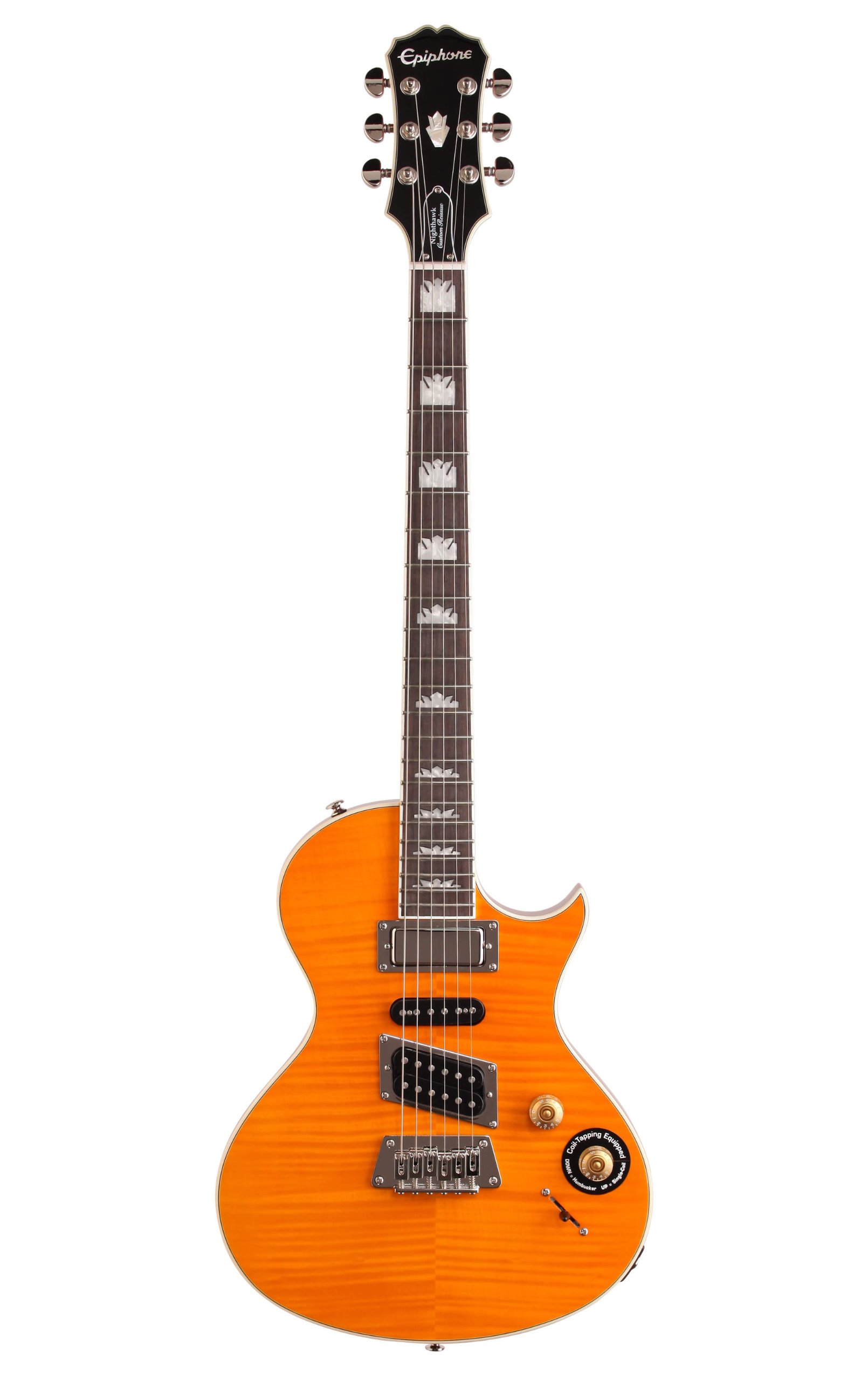 ギター Epiphone Nighthawk Custom Reissue Epiphone Nighthawk Custom Reissue guitarra eléctrica, ámbar (Trans