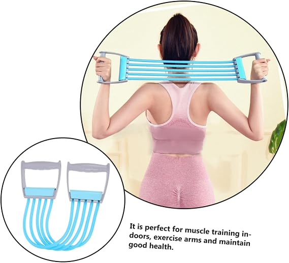 2 Pcs Elastic String Pulling Rope Sprung Exercise Equipment Fitness Equipment Expander Chest Developer Arm Pectoral Muscle Training Equipment Spring Exerciser Exercise Device Yoga