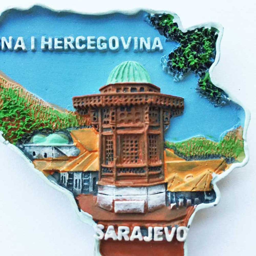 Aimant Souvenir Collection Aimant Réfrigérateur Split Croatie - Souvenir Voyage Décoration Cuisine 7,7x5cm Collection Aimants Voyage