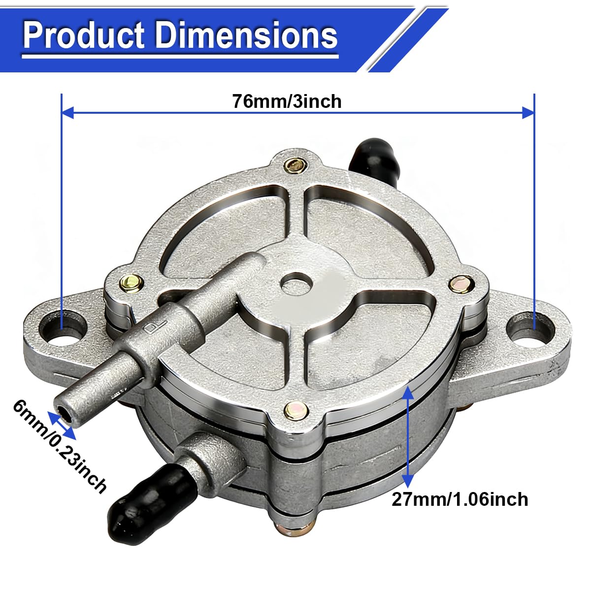 250cc Pompe à essence à dépression pour scooter remplacement pour GY6 50 cc 125 cc 150 cc moto scooter quad kart cyclomoteur quad 4 roues buggy des dunes pour Taotao pour Roketa pour Sunl