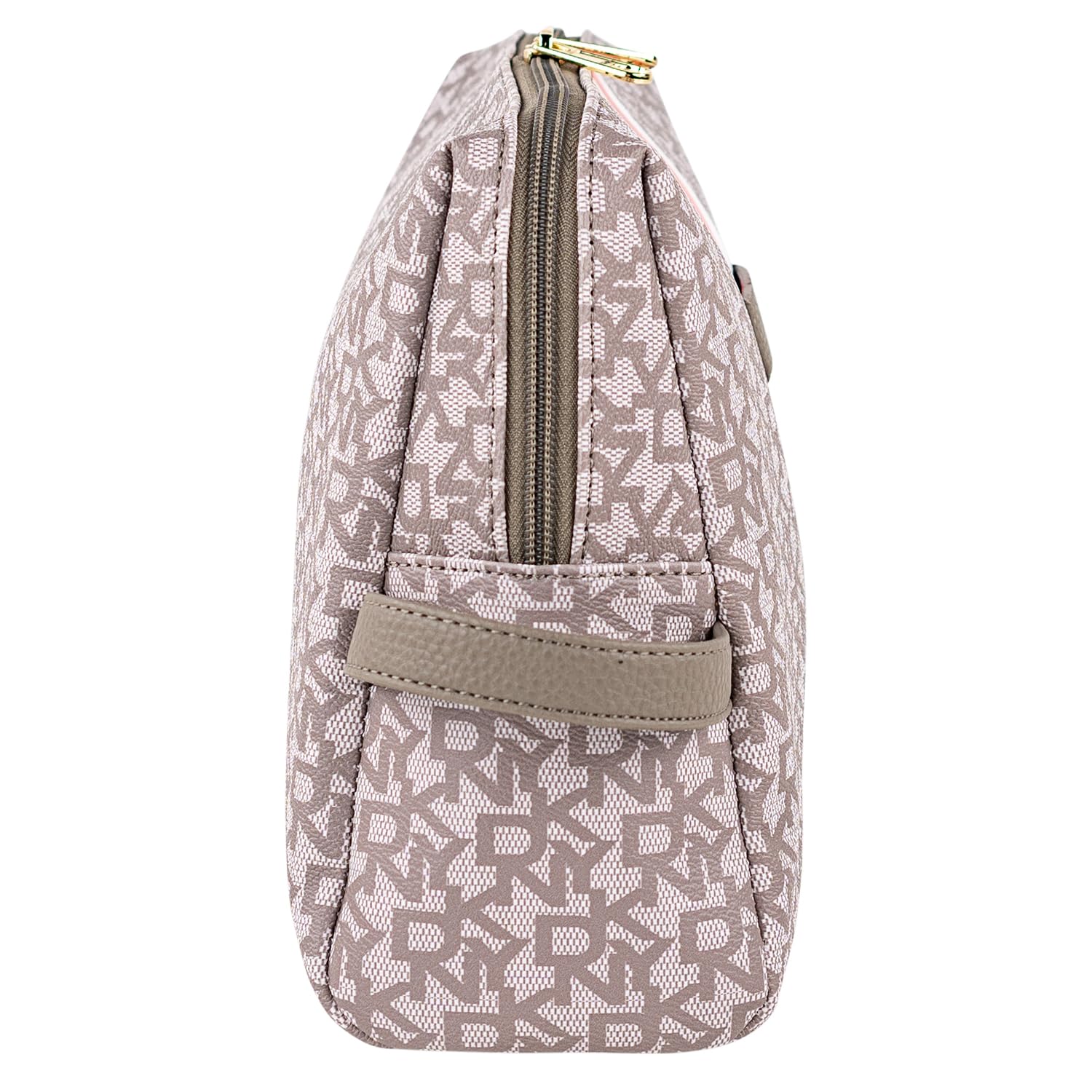 DKNY - Neceser Viaje Grande Mujer Bolsa Aseo Mujer Plegable Impermeable con Compartimentos Organizadores para Cosméticos y Accesorios de Higiene, Coral