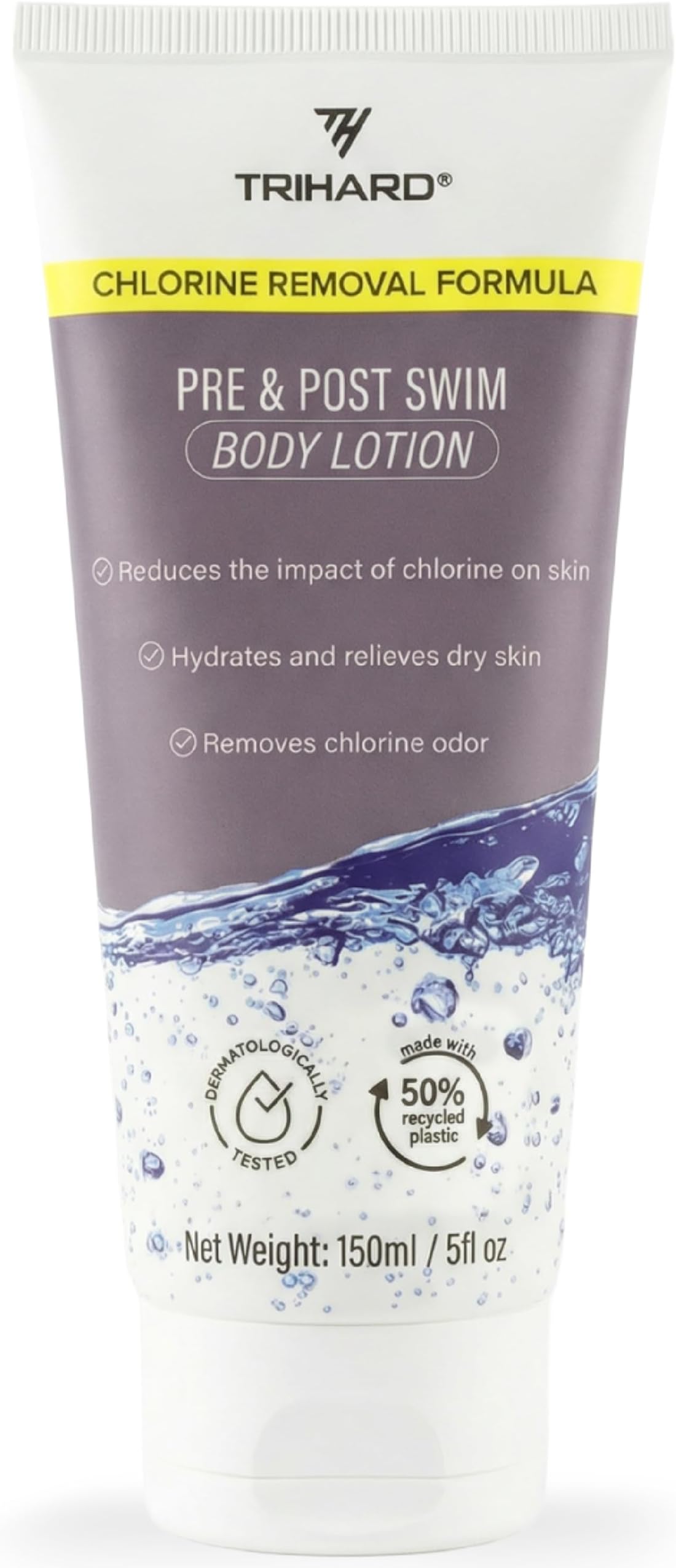 TRIHARD Advanced Swimmer's Lotion | Pre-Swim Skin Shield | Post-Swim Chlorine Moisturizing & Chlorine Removal | Olympian's Choice