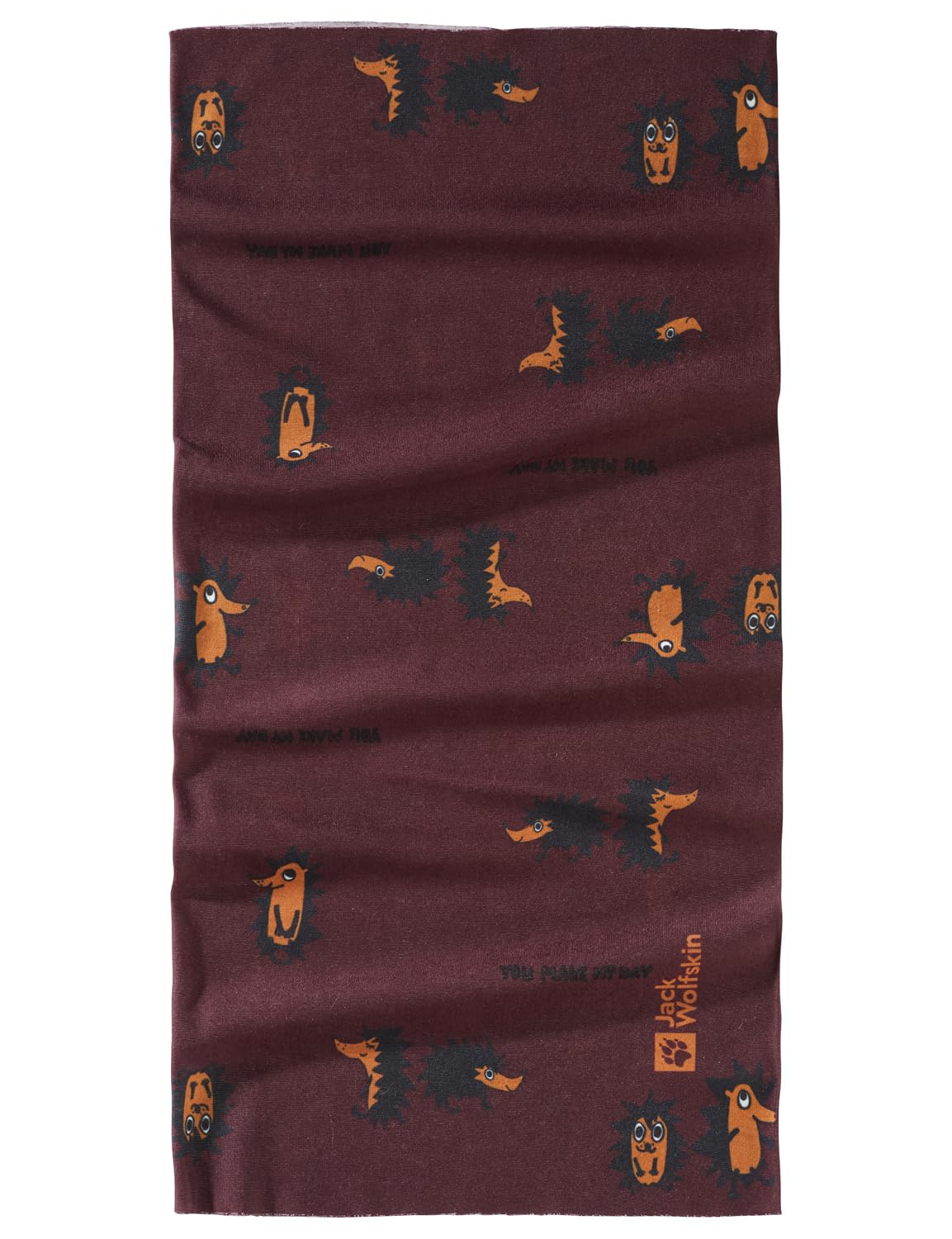 Jack Wolfskin Unisex Children's Print Neckgaiter K Winter Scarf, Boysenberry, Standard, boysenberry, One Size
