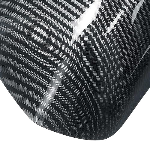 Miniatura 7 de Carcasas de espejo retrovisor de automóvil, color negro brillante, tapa de fibra de carbono ABS, compatible con Chevy Camaro SS RS ZL1 LT 2016-2021