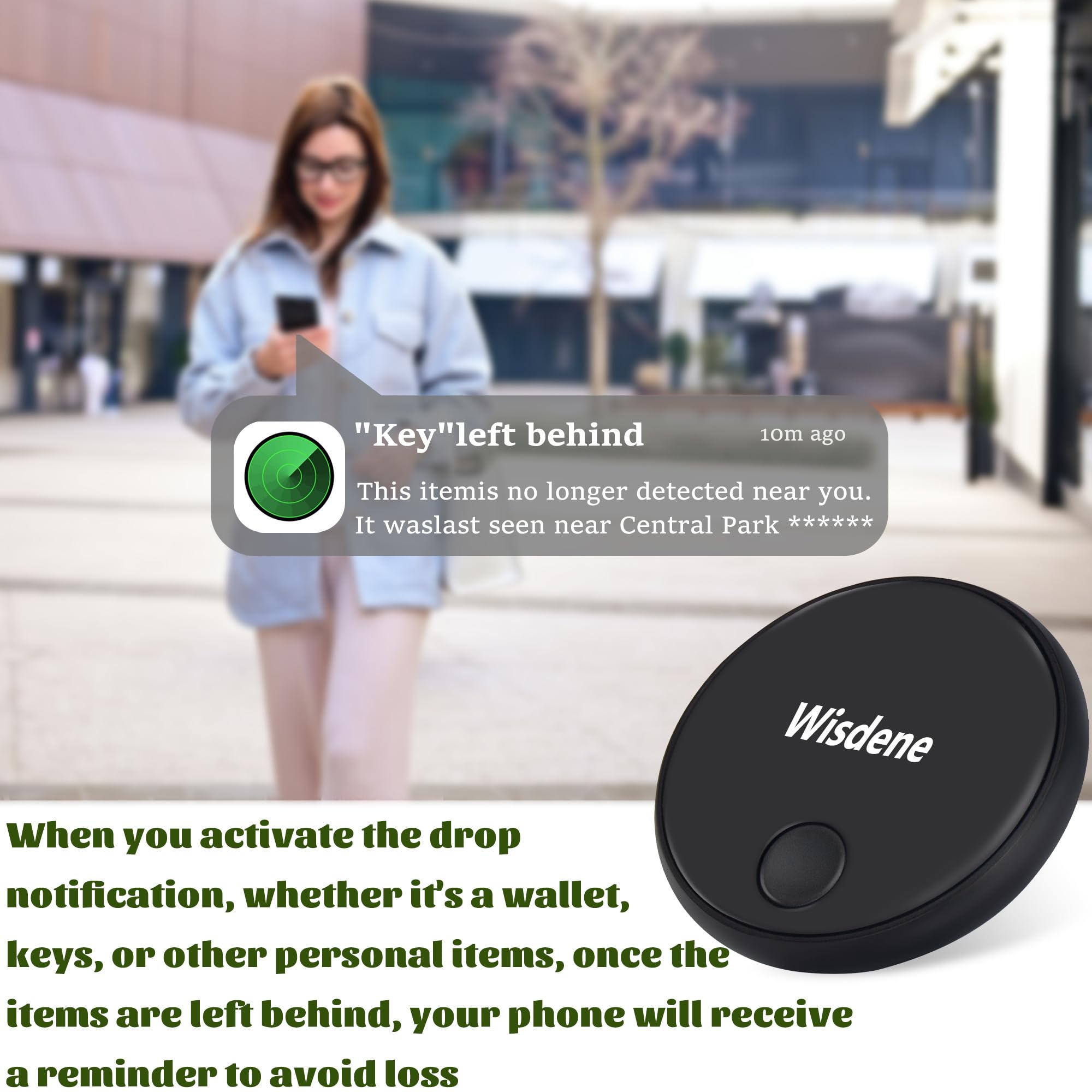 Trova chiavi, tracker certificato MFi per portafogli o zaini (solo iOS), durata della batteria fino a 36 mesi, batteria sostituibile, localizzatore oggetti per borse, protezione della privacy,