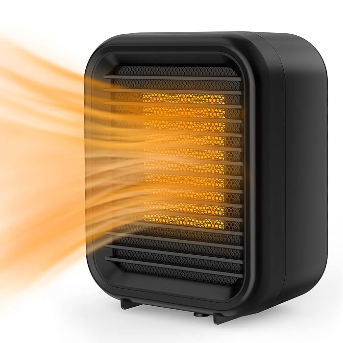 Buy potulas Space Heater, 1000W Small Portable PTC Ceramic Heaters for