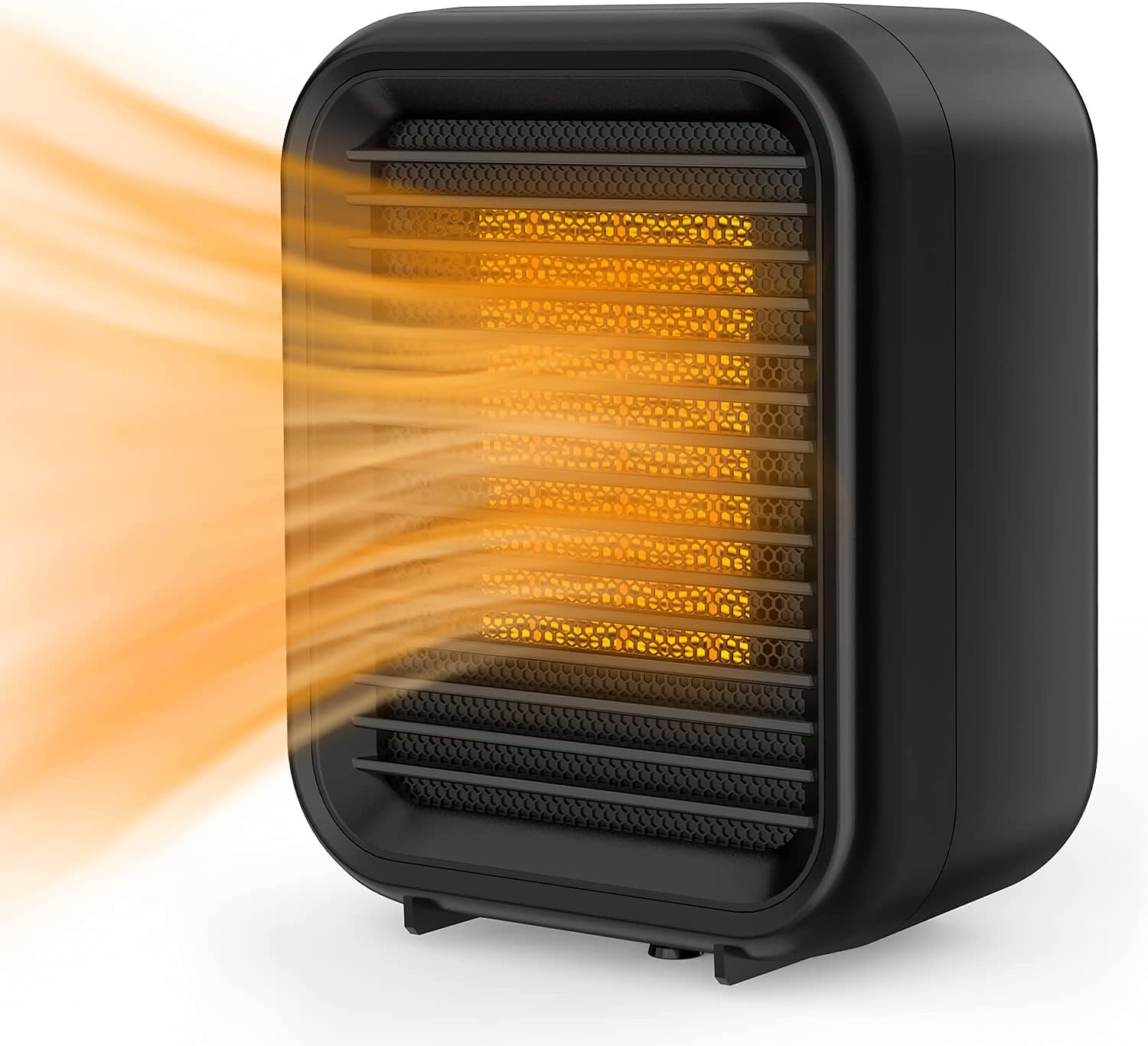 1000W Small Portable PTC Ceramic Heaters for Bedroom, Energy Efficient Electric Heater with Tip-Over and Overheat Protection, Personal Desk Heater for Bathroom Home Dorm Office Indoor Use