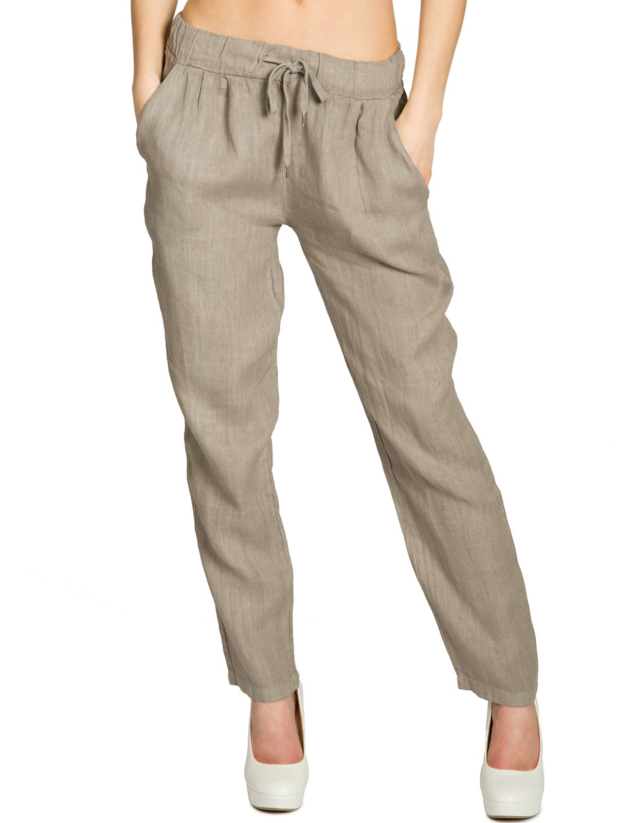 Caspar KHS045 leichte Damen Casual Sommer Freizeit Hose Leinenhose