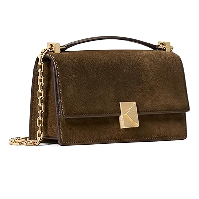 Kate Spade New York Deco Suede Mini Flap Chain Crossbody Wallet Women